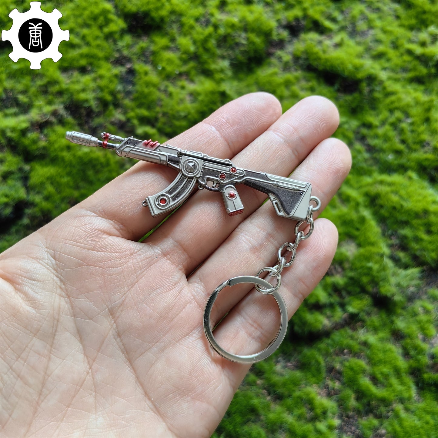 Metal Magepunk Vandal Gun Tiny Keychain Pendant