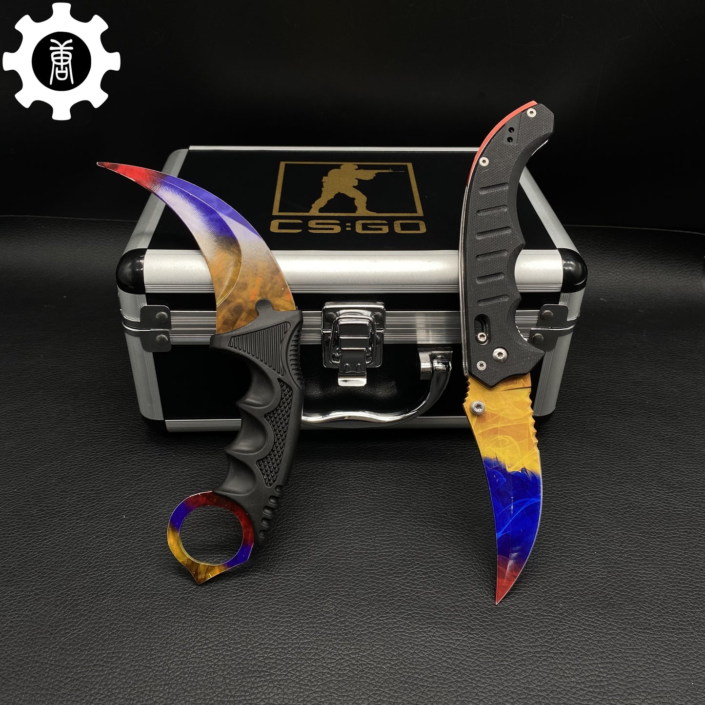 Marble Fade Skin Flip Knife & Karambit & Stickers & Keychains & AK With Case