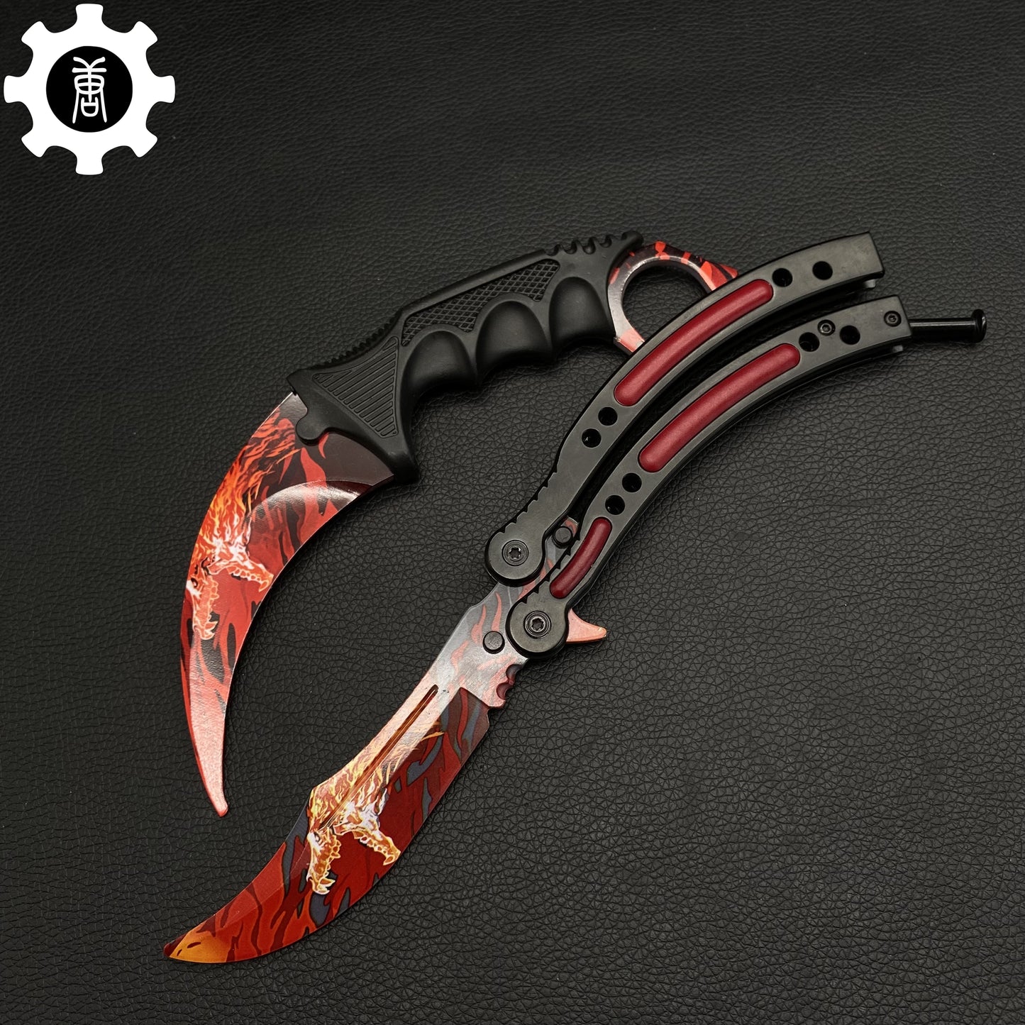 Roar Skin Balisong & Karambit & Stickers & Keychains & AK With Case