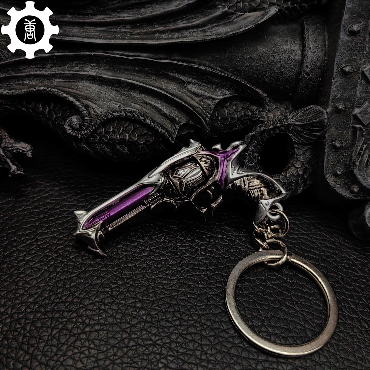 Mini Reaver Sheriff Pistol Gun Metal Keychain