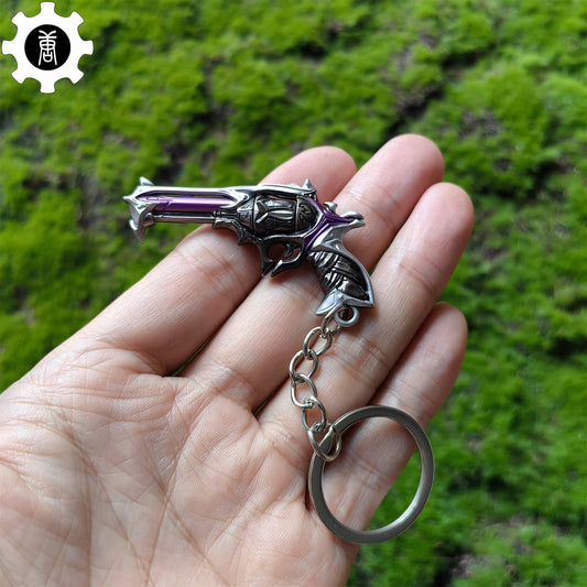 Mini Reaver Sheriff Pistol Gun Metal Keychain