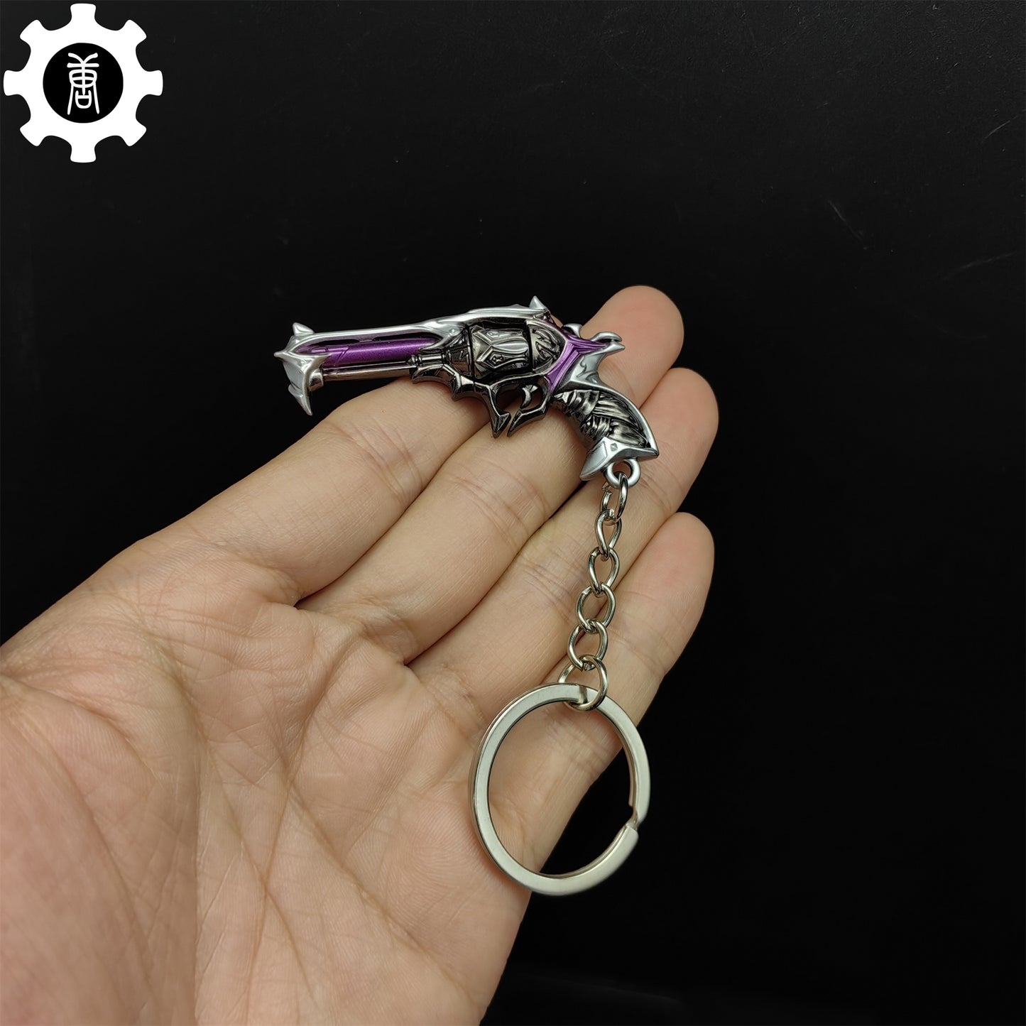 Mini Reaver Sheriff Pistol Gun Metal Keychain