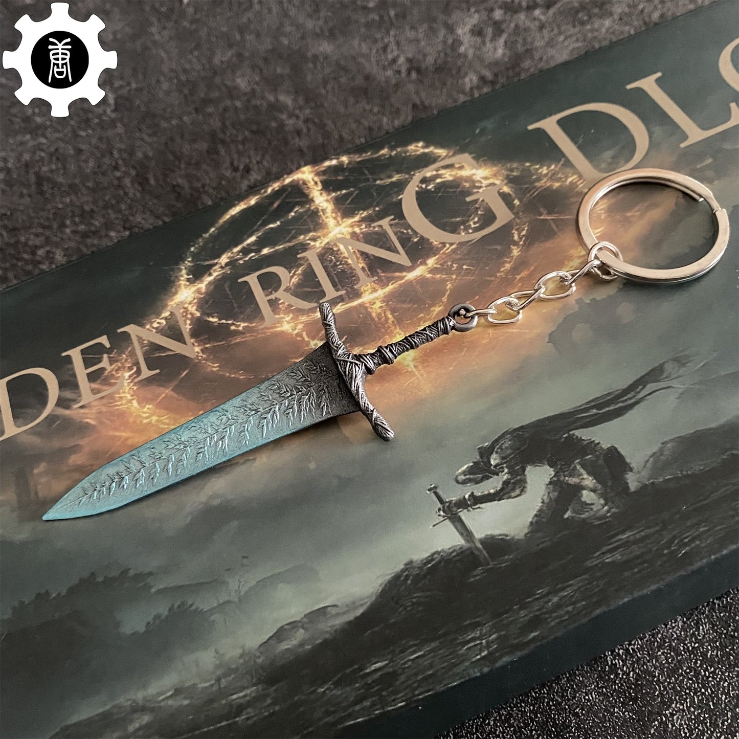 Metal 3.5'' Moonlight Greatsword Mini Keychain