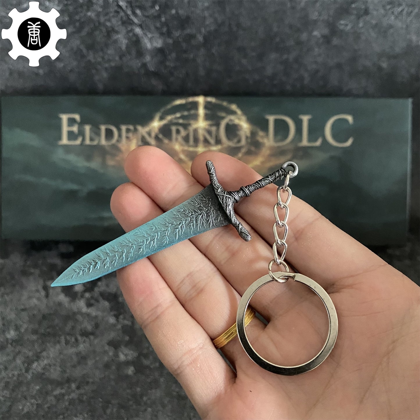 Metal 3.5'' Moonlight Greatsword Mini Keychain