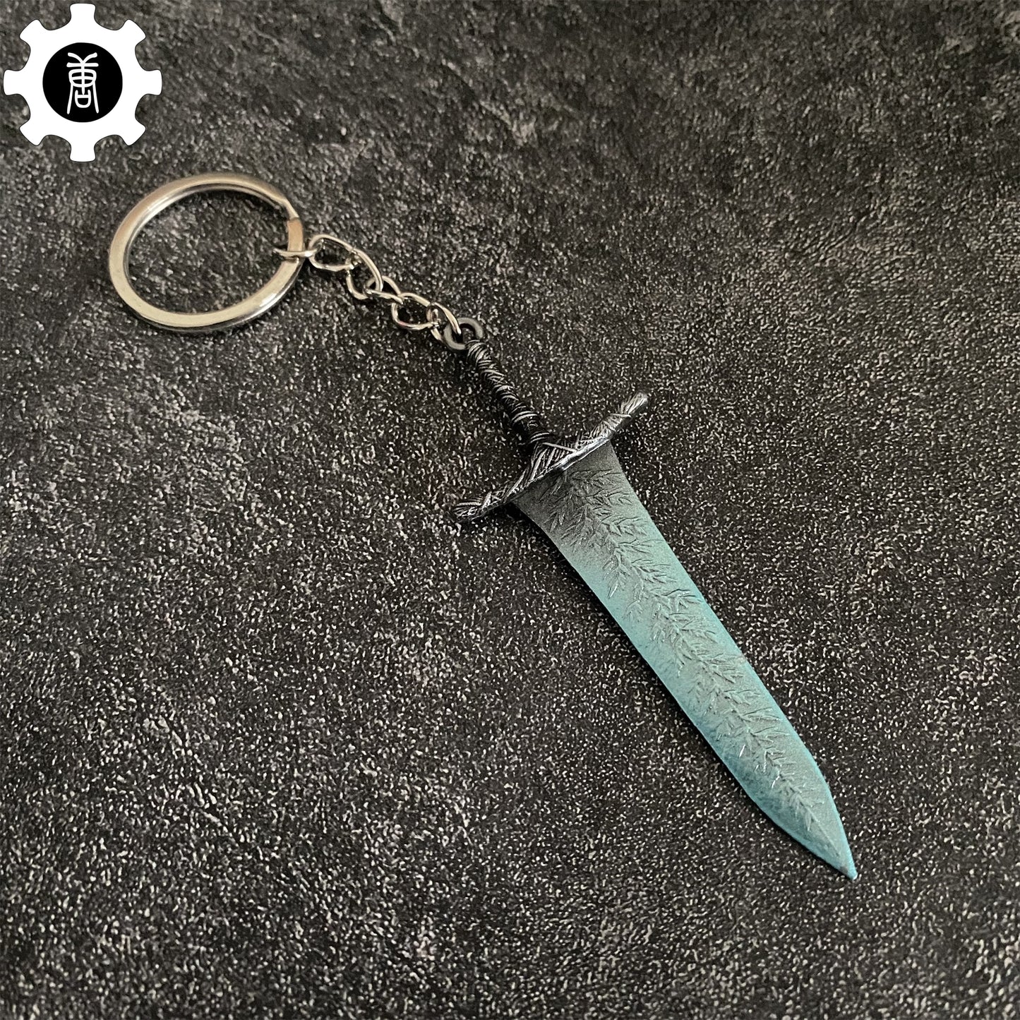 Metal 3.5'' Moonlight Greatsword Mini Keychain