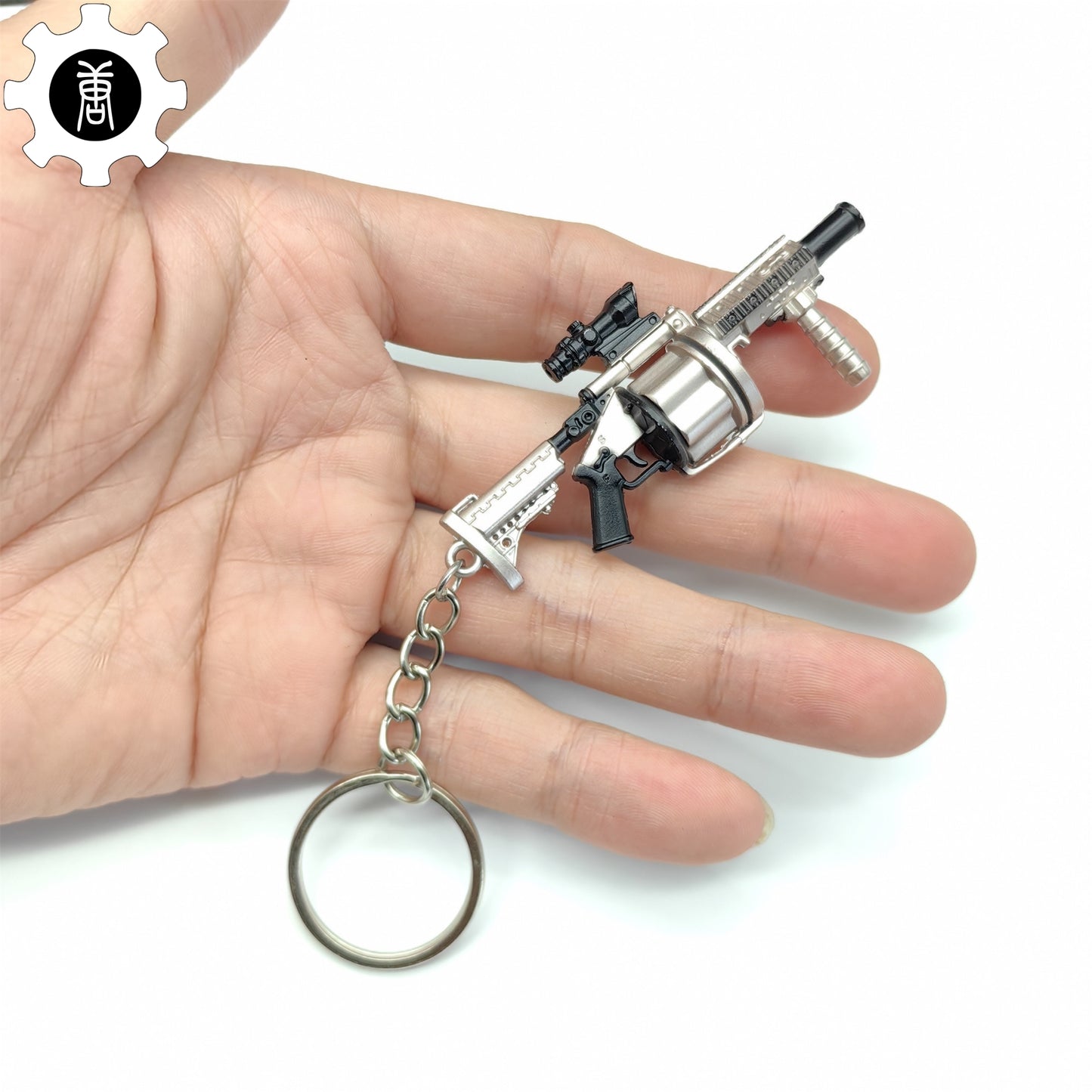 Mini Multiple Grenade Launcher MGL Metal Keychain