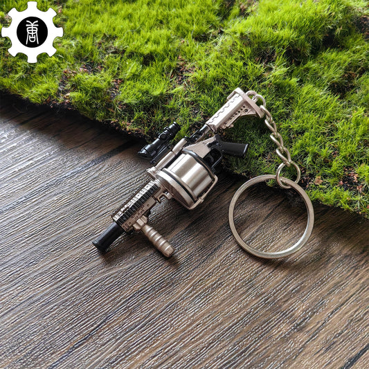 Mini Multiple Grenade Launcher MGL Metal Keychain