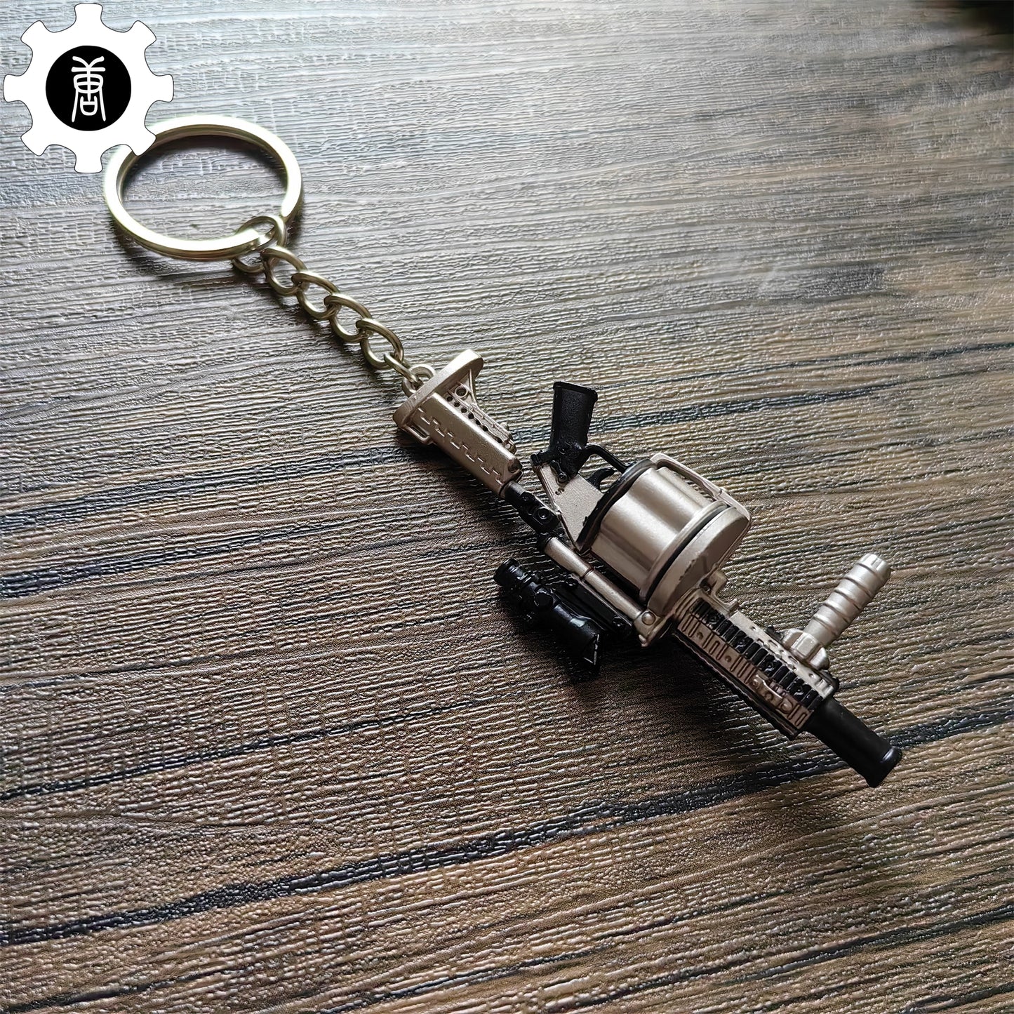 Mini Multiple Grenade Launcher MGL Metal Keychain