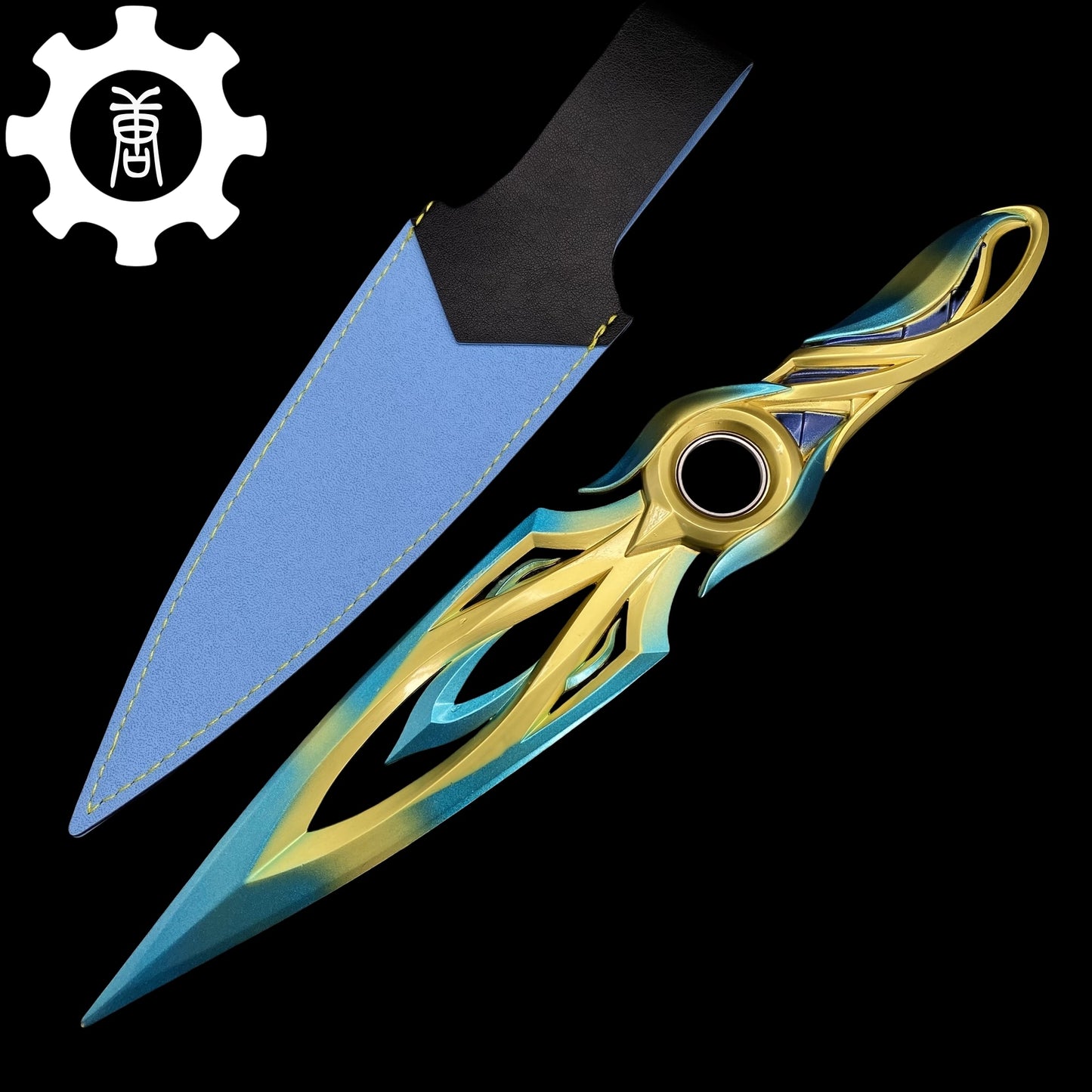 Metal Mystbloom Kunai 11'' Game Prop 2 Colors