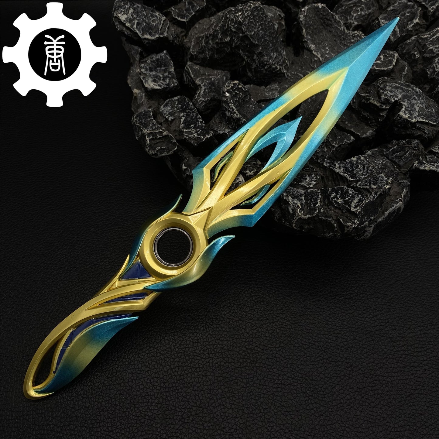 Val Blue Metal Mystbloom Kunai Replica 28CM/11"