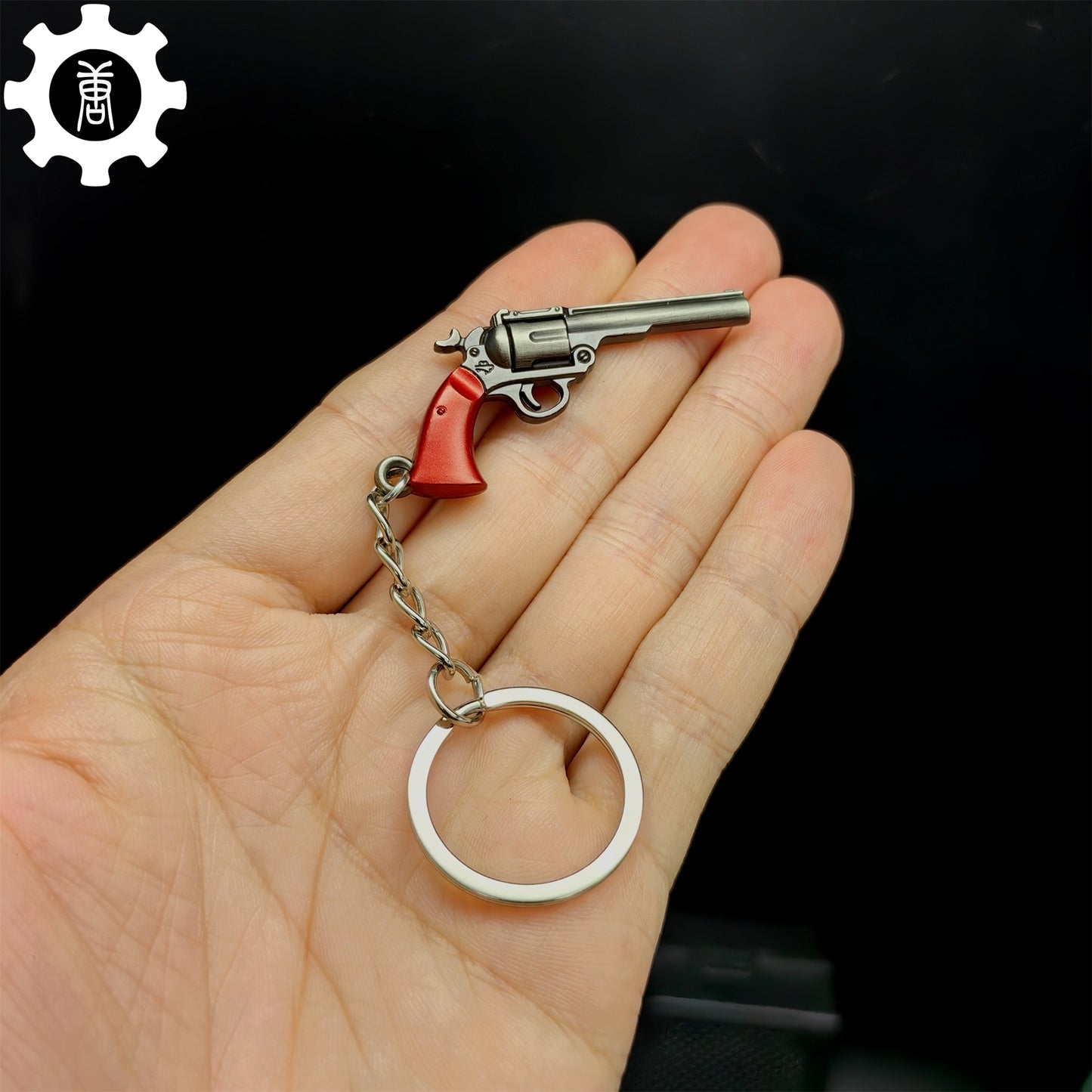 Mini Neo Frontier Sheriff Gun Metal Keychain