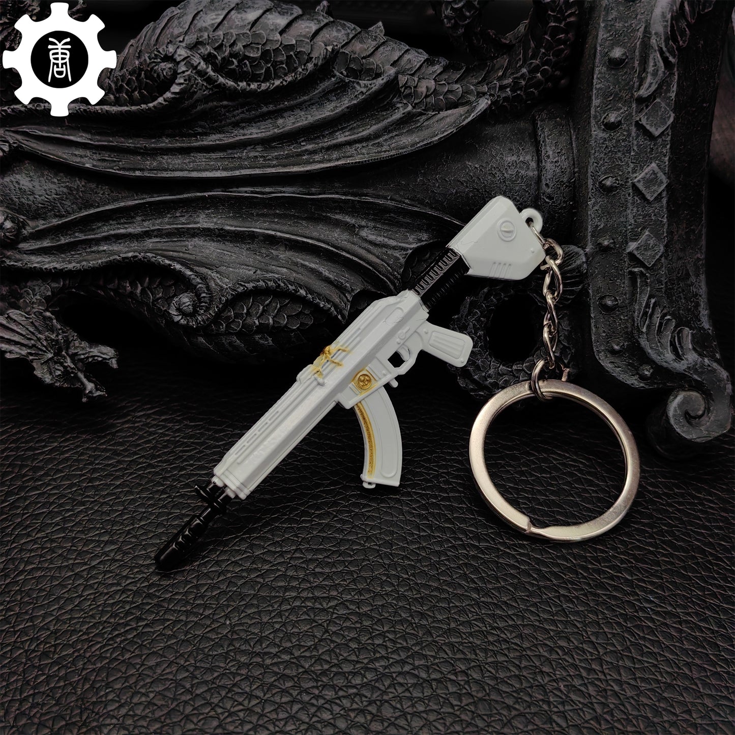 Tiny Neptune Vandal Gun Metal Keychain