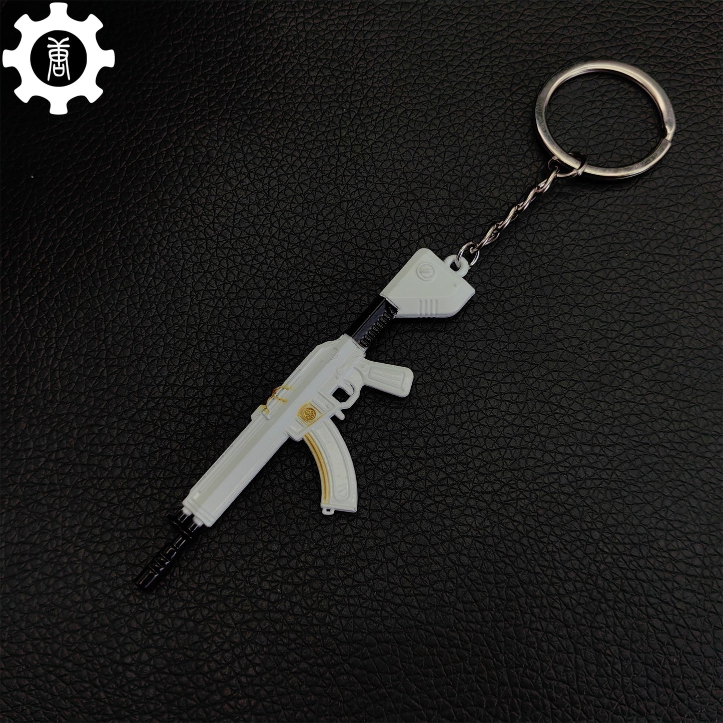 Tiny Neptune Vandal Gun Metal Keychain