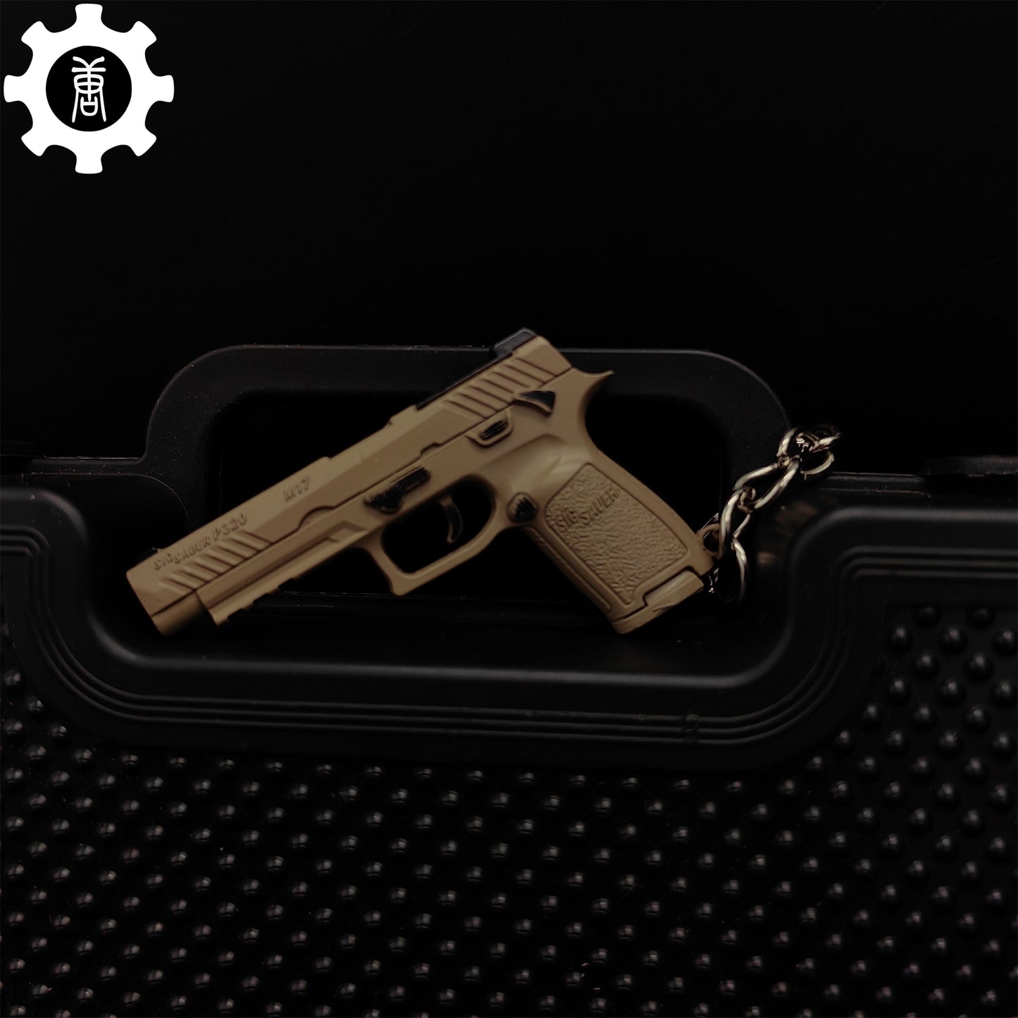 Metal Tiny P320-M17 Pistol Model Keychain