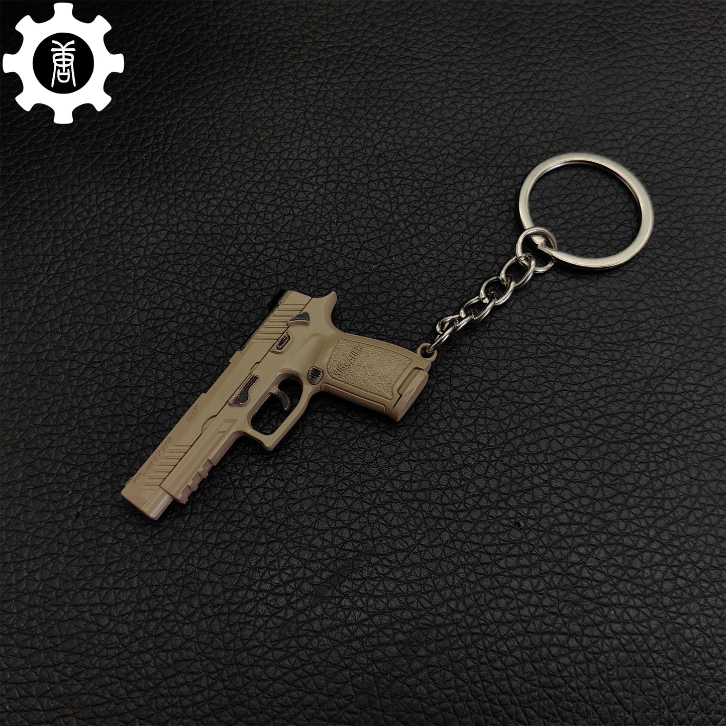 Metal Tiny P320-M17 Pistol Model Keychain