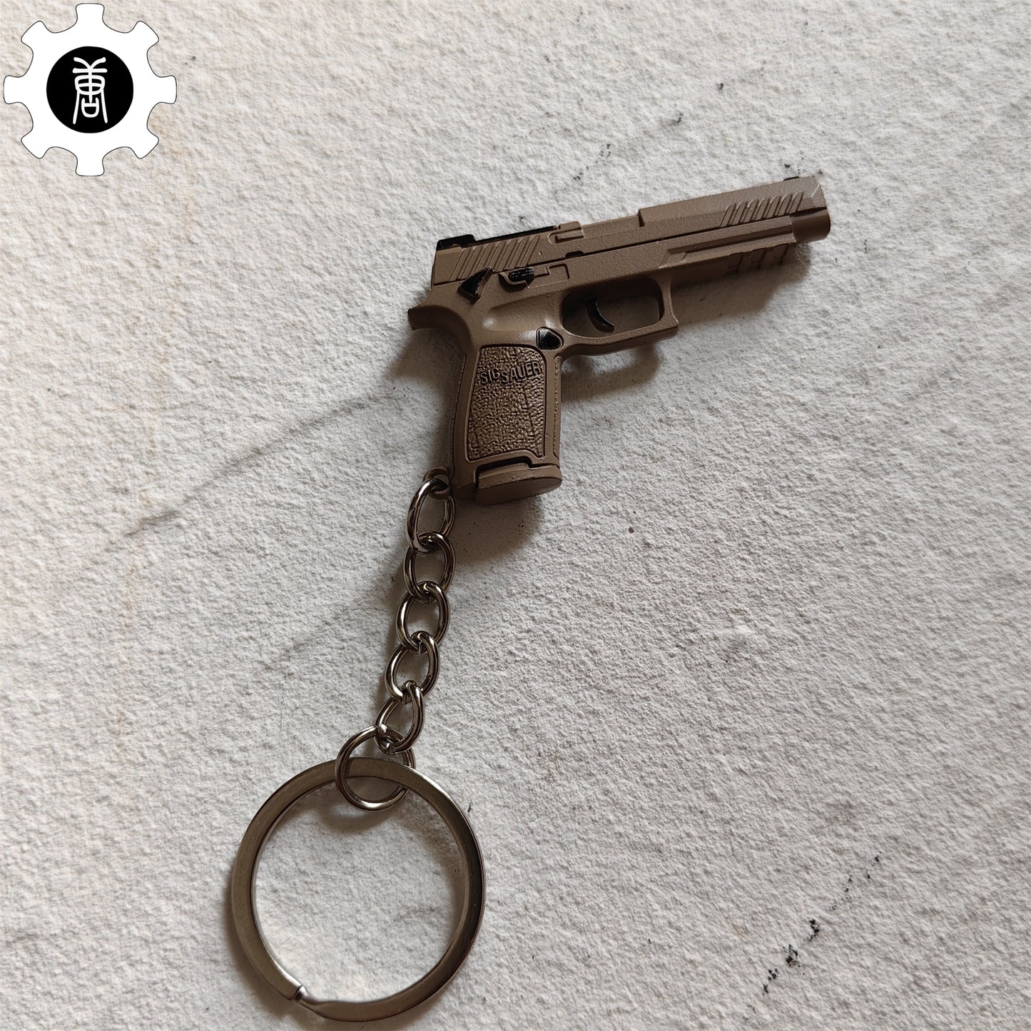 Metal Tiny P320-M17 Pistol Model Keychain