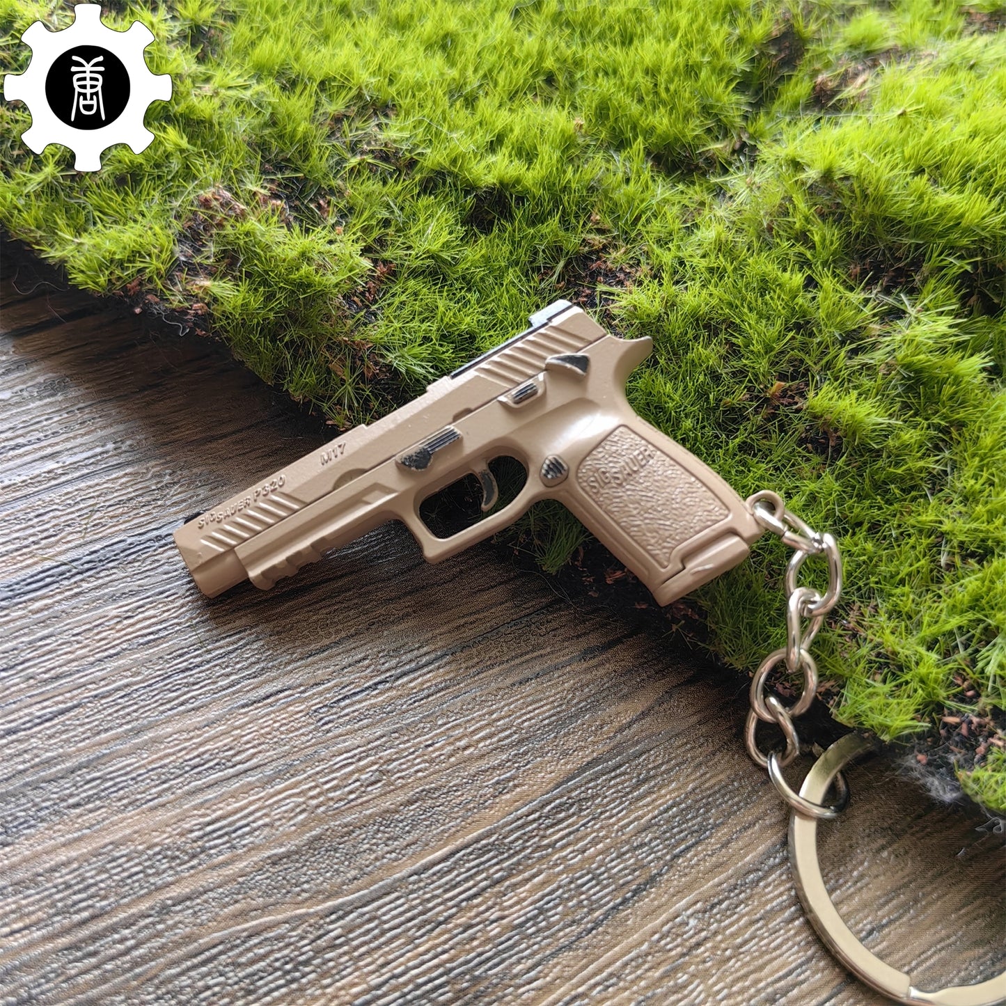 Metal Tiny P320-M17 Pistol Model Keychain