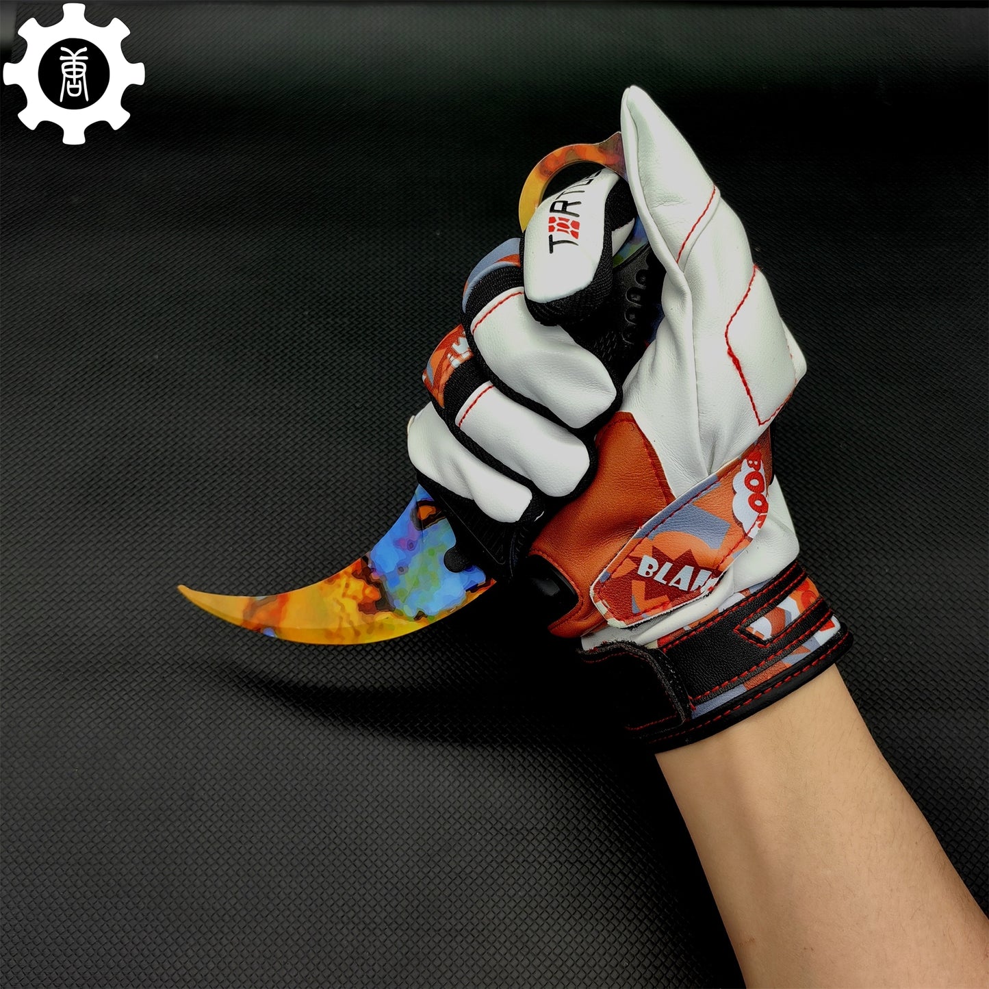 POW Moto Gloves A Pair Game Cosplay Prop