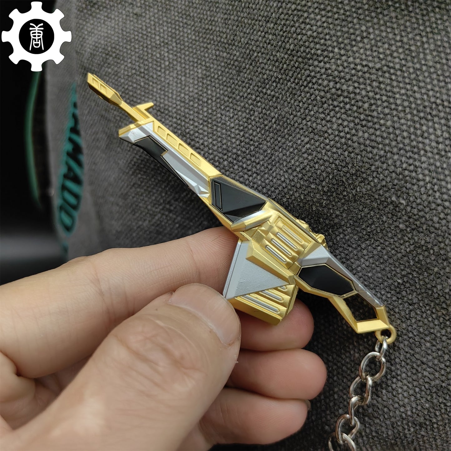 Val Prime//2.0 Odin Gun Keychain Metal Backpack Pendant