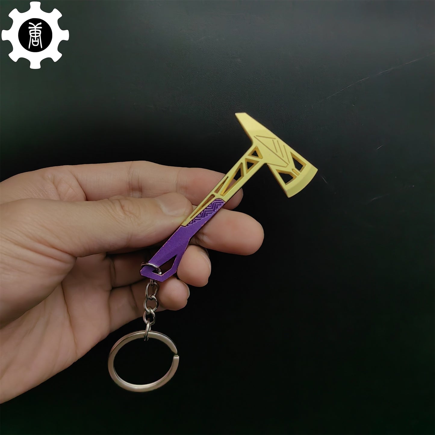Val Prime Axe Keychain Metal Pendant