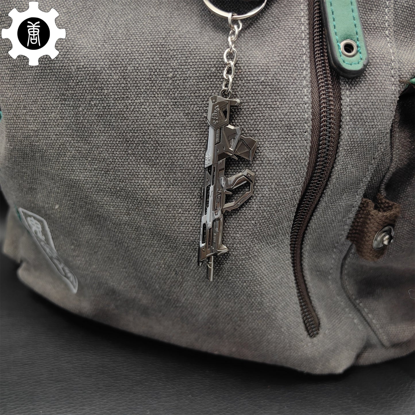 Val Protocol 781-A Bulldog Gun Metal Keychain