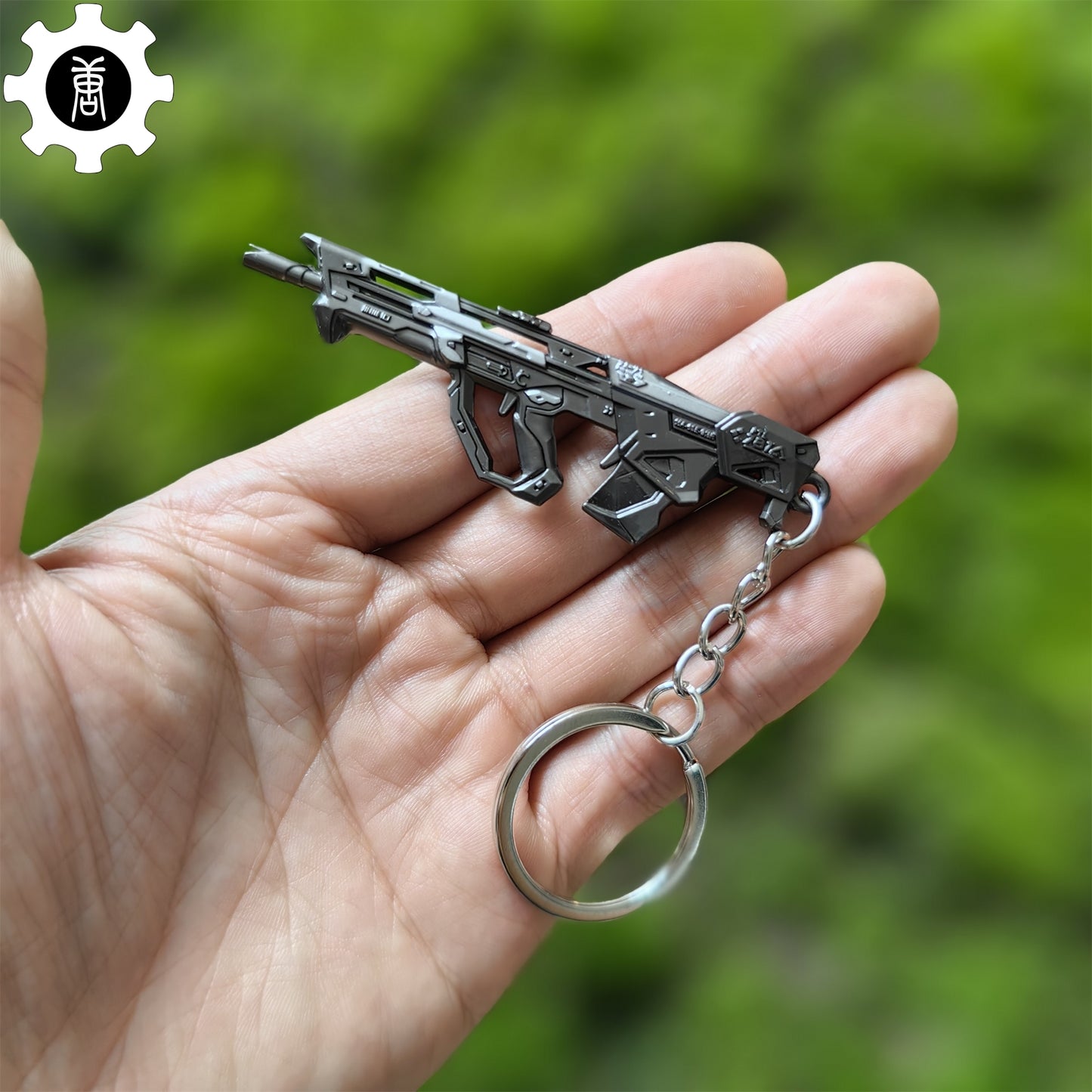 Val Protocol 781-A Bulldog Gun Metal Keychain