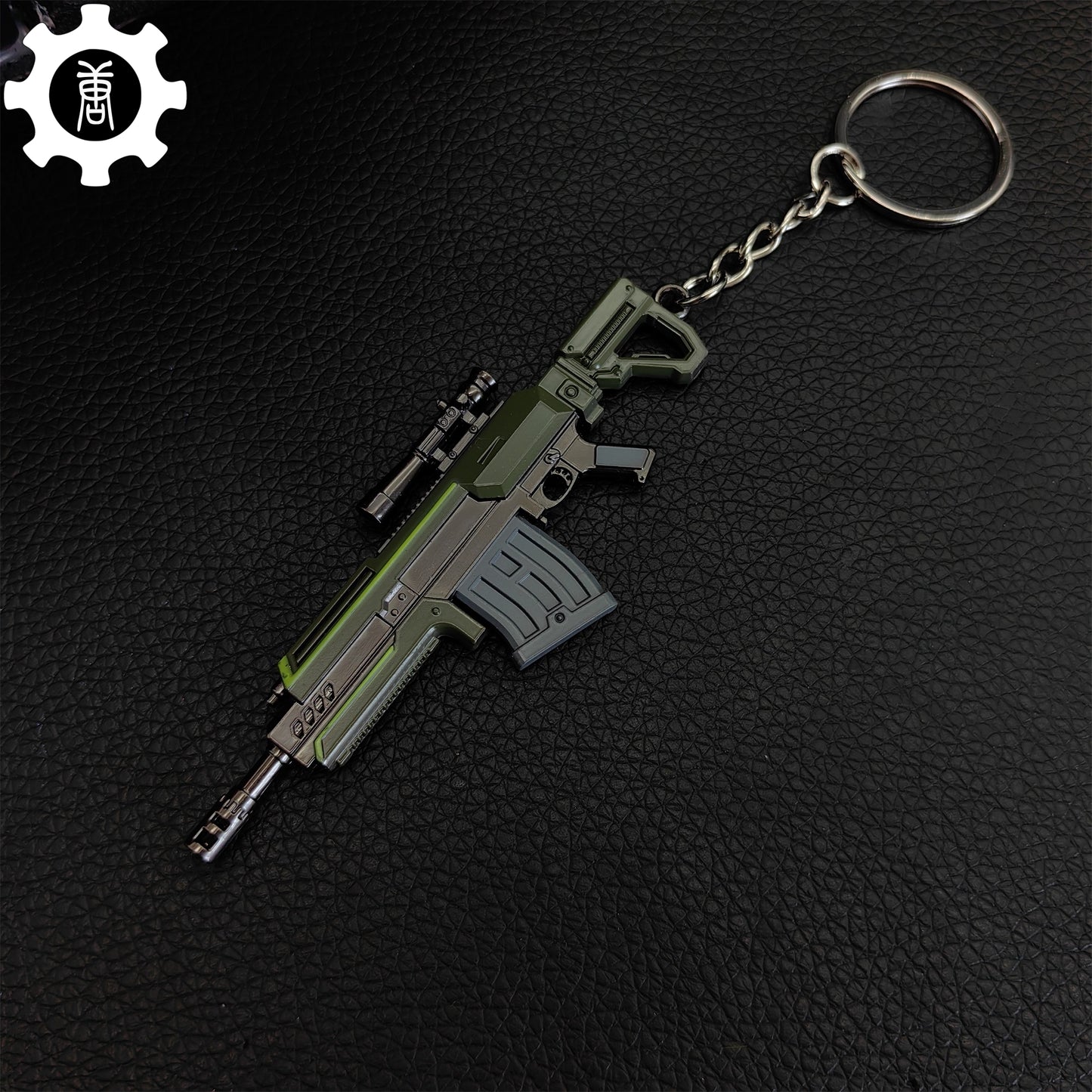 Tiny R-36 Eruptor Rifle Gun Model Metal Keychain