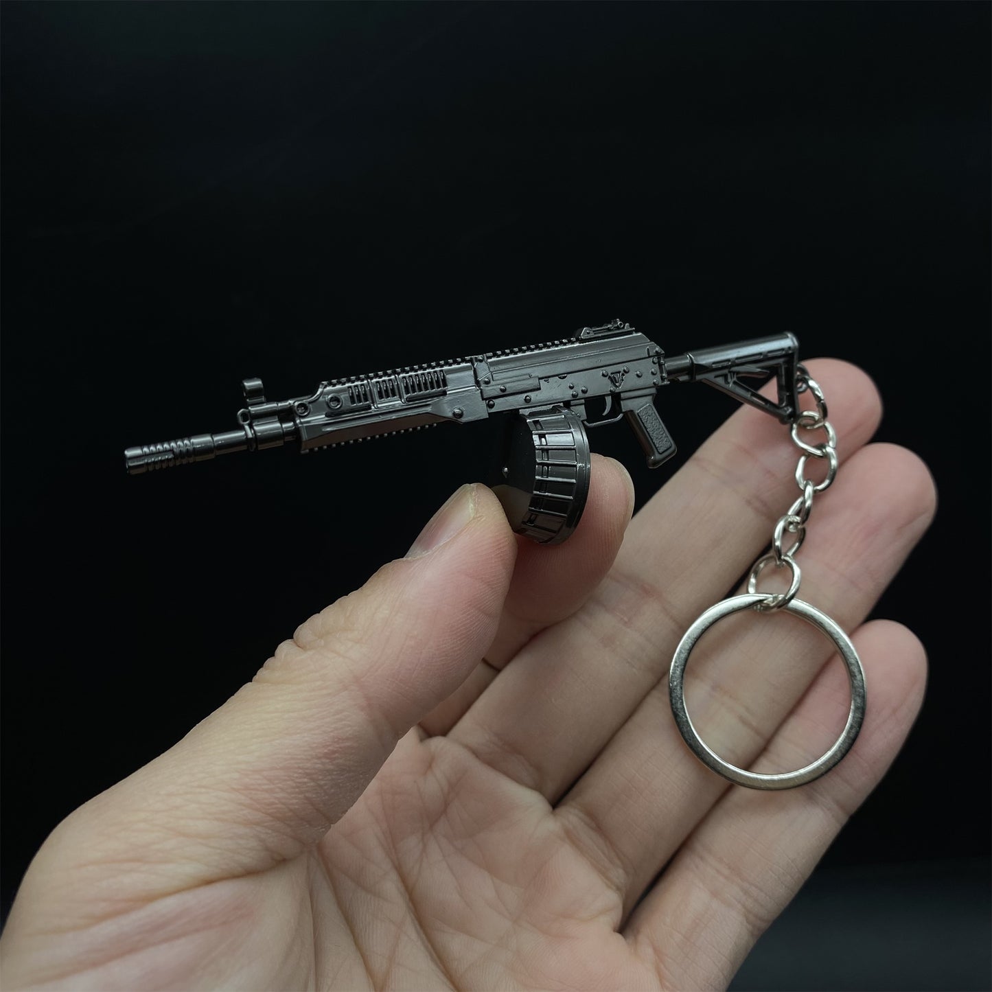 Tiny RPK16 Gun Keychain Metal Pendant