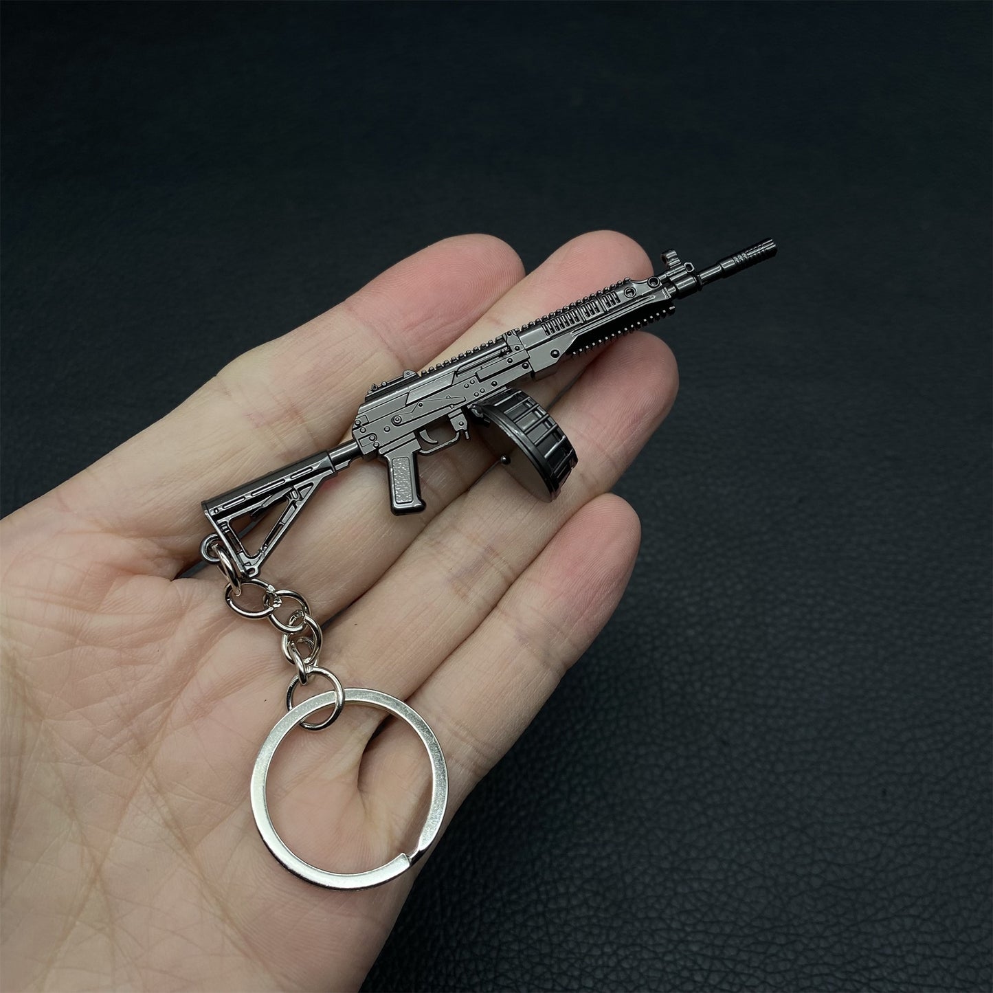 Tiny RPK16 Gun Keychain Metal Pendant