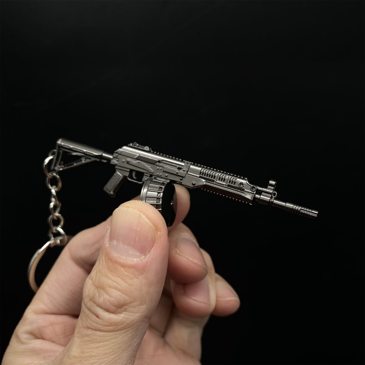 Tiny RPK16 Gun Keychain Metal Pendant