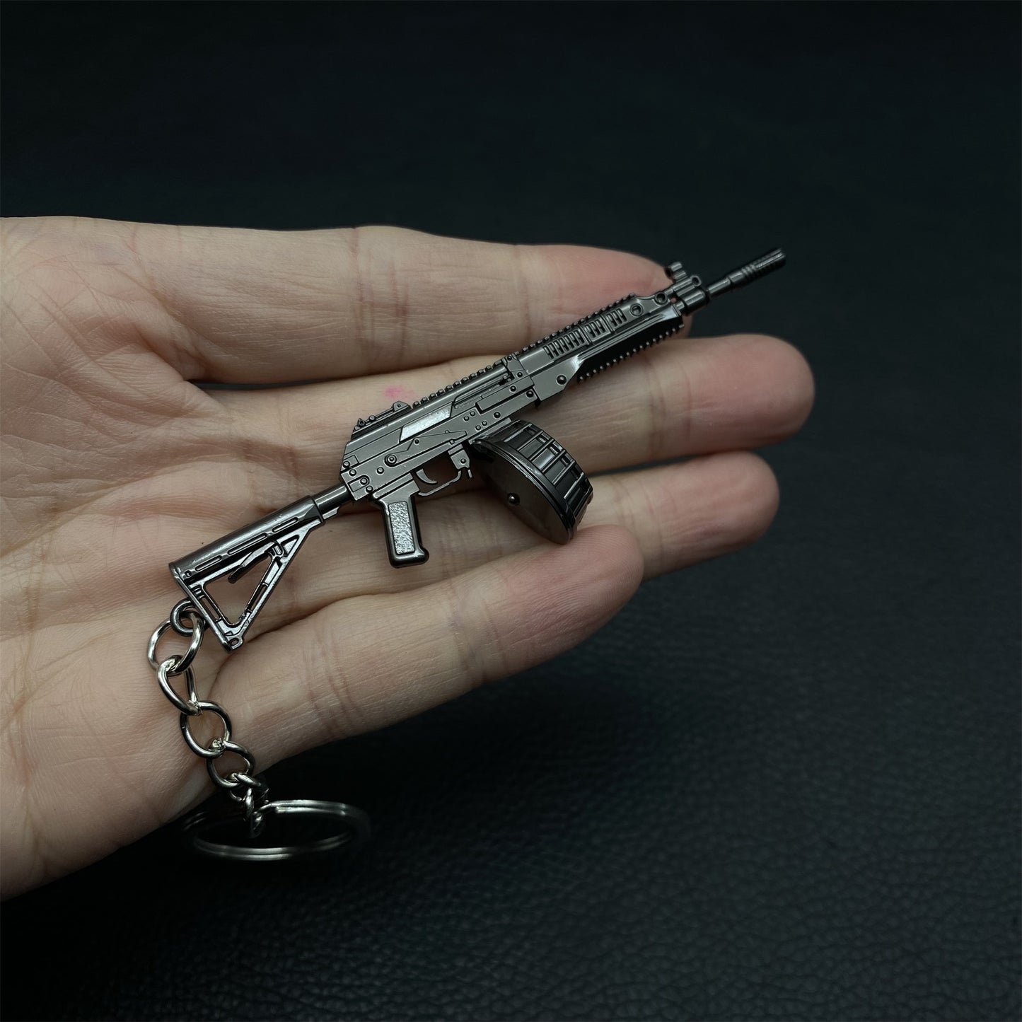 Tiny RPK16 Gun Keychain Metal Pendant