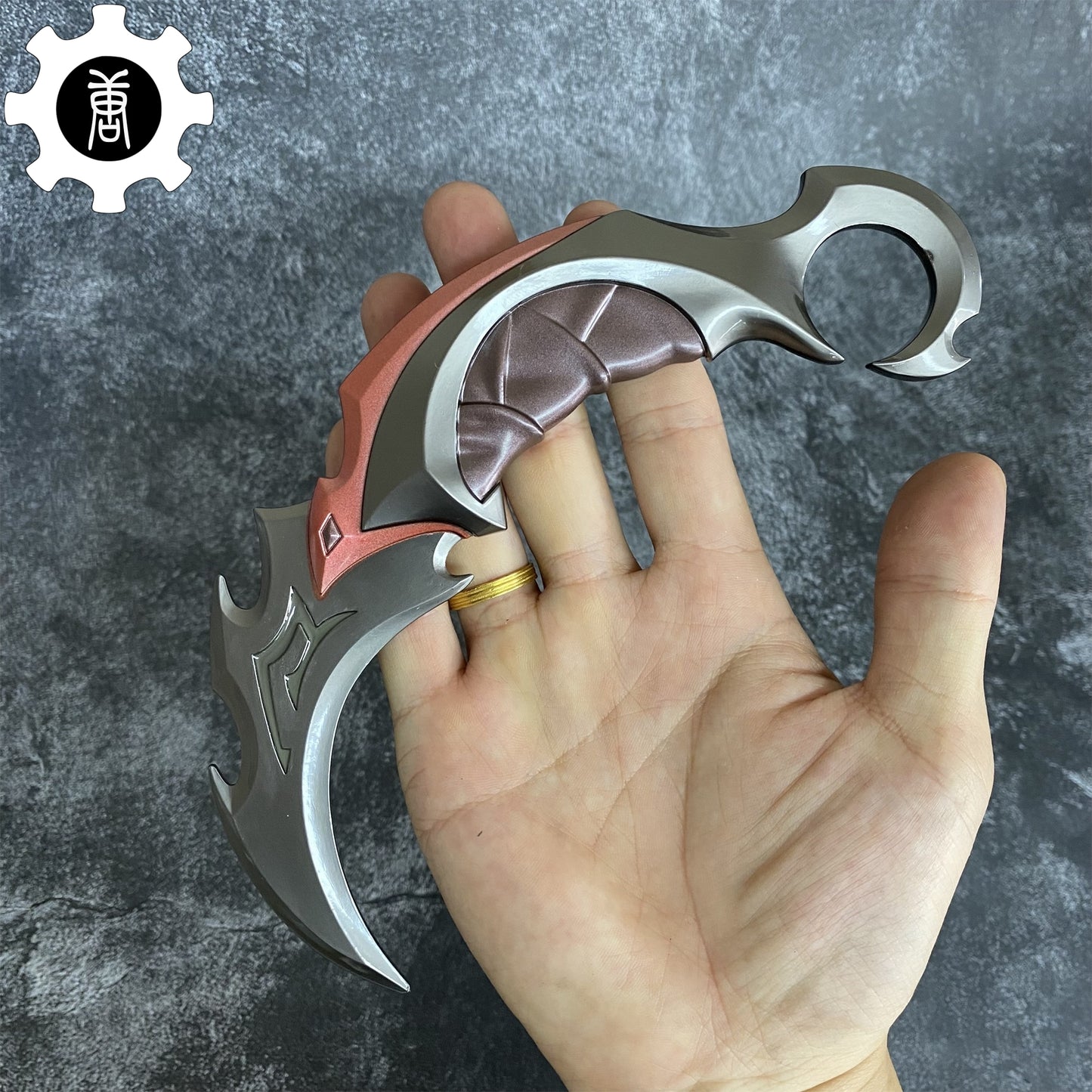 Game Reaver Karambit Metal Blunt Blade Trainer Cosplay Prop