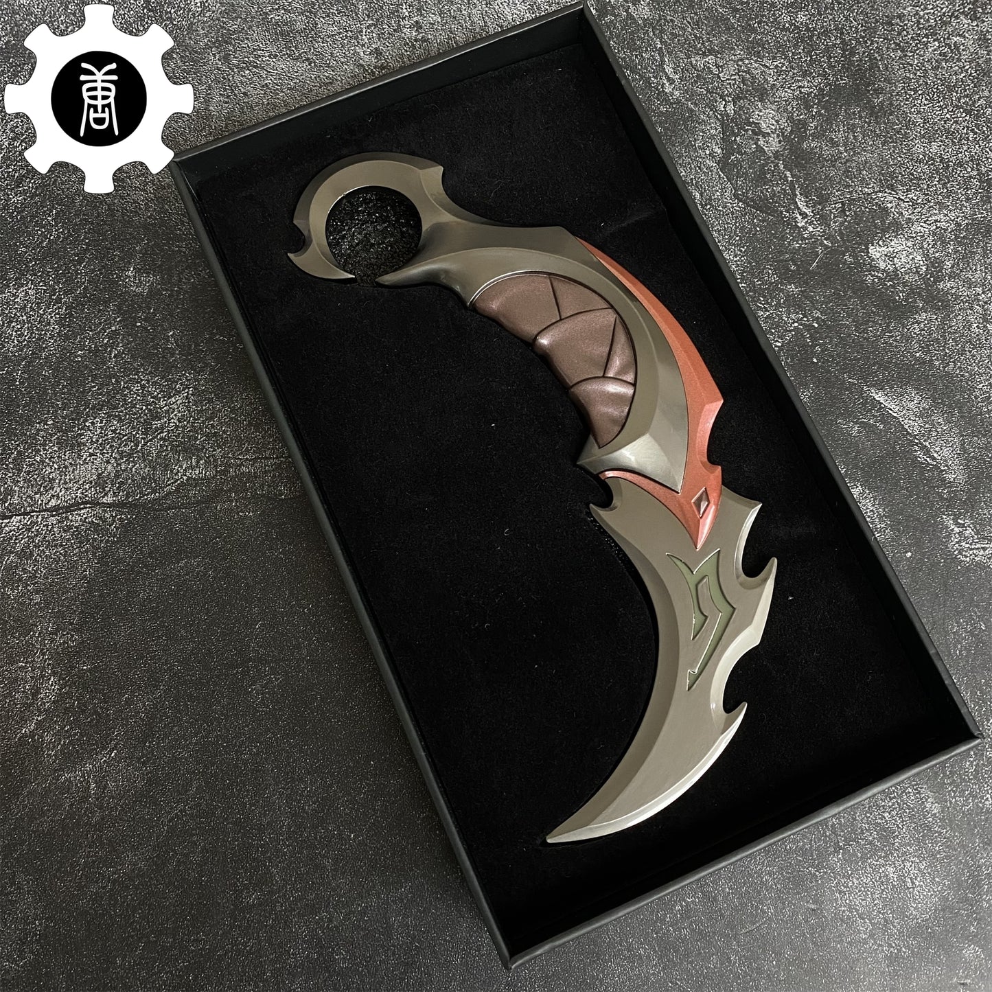 Game Reaver Karambit Metal Blunt Blade Trainer Cosplay Prop