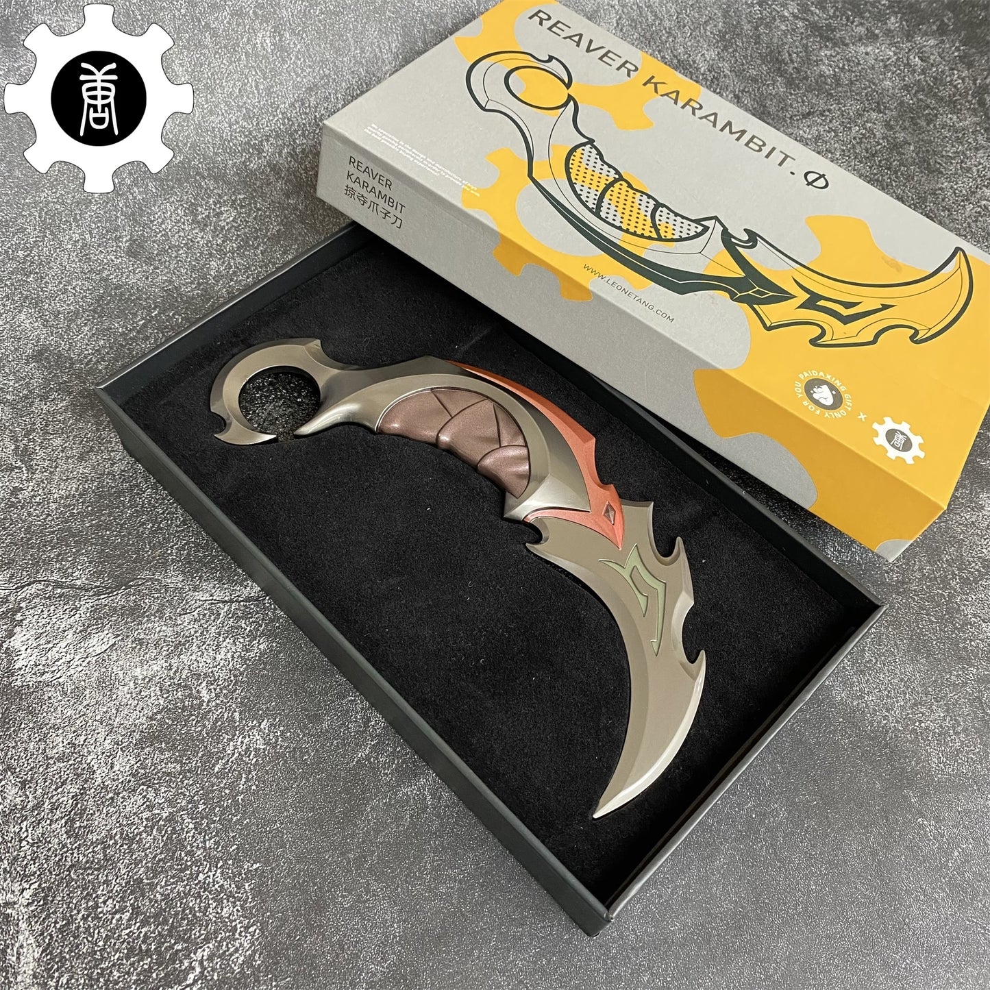 Game Reaver Karambit Metal Blunt Blade Trainer Cosplay Prop