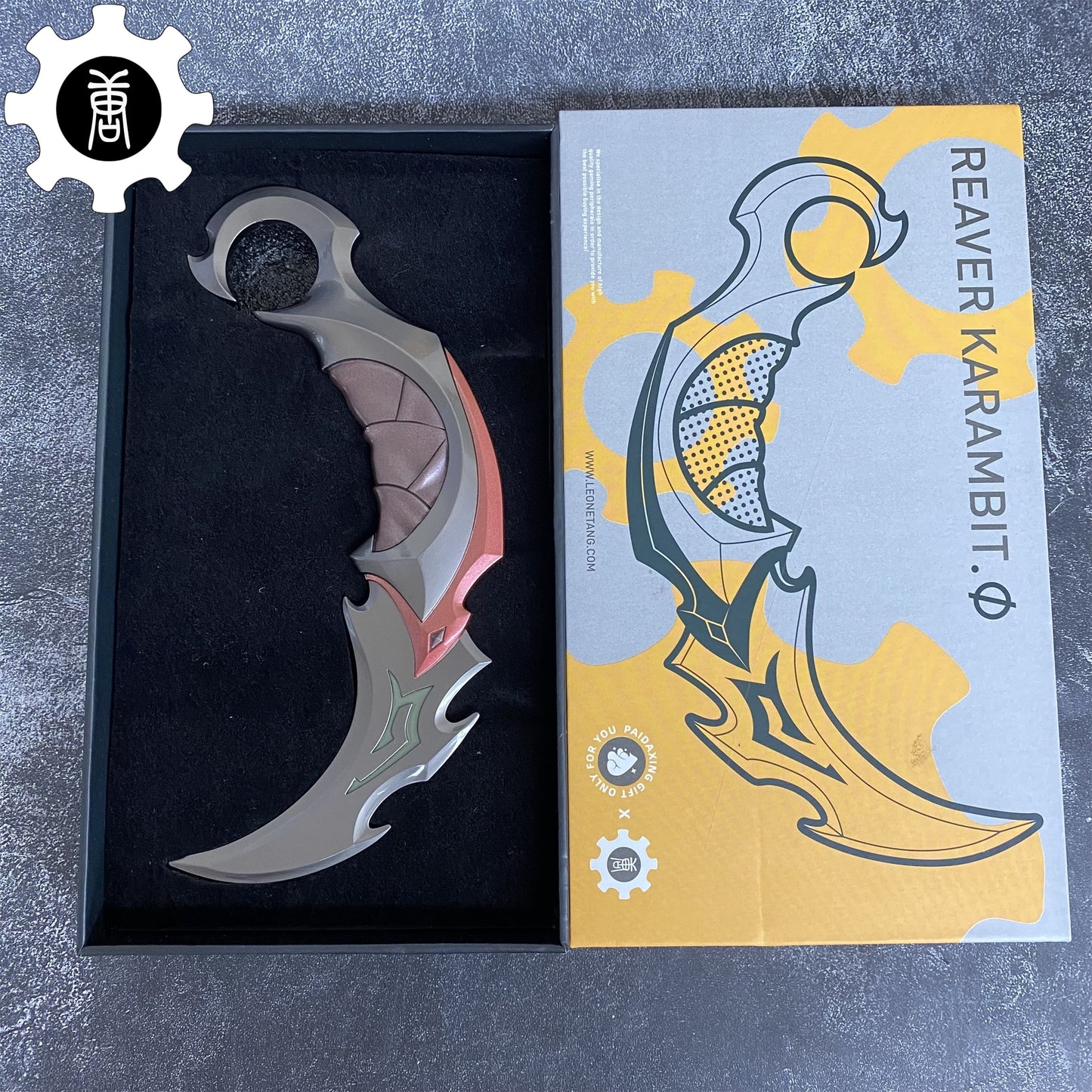 Game Reaver Karambit Metal Blunt Blade Trainer Cosplay Prop