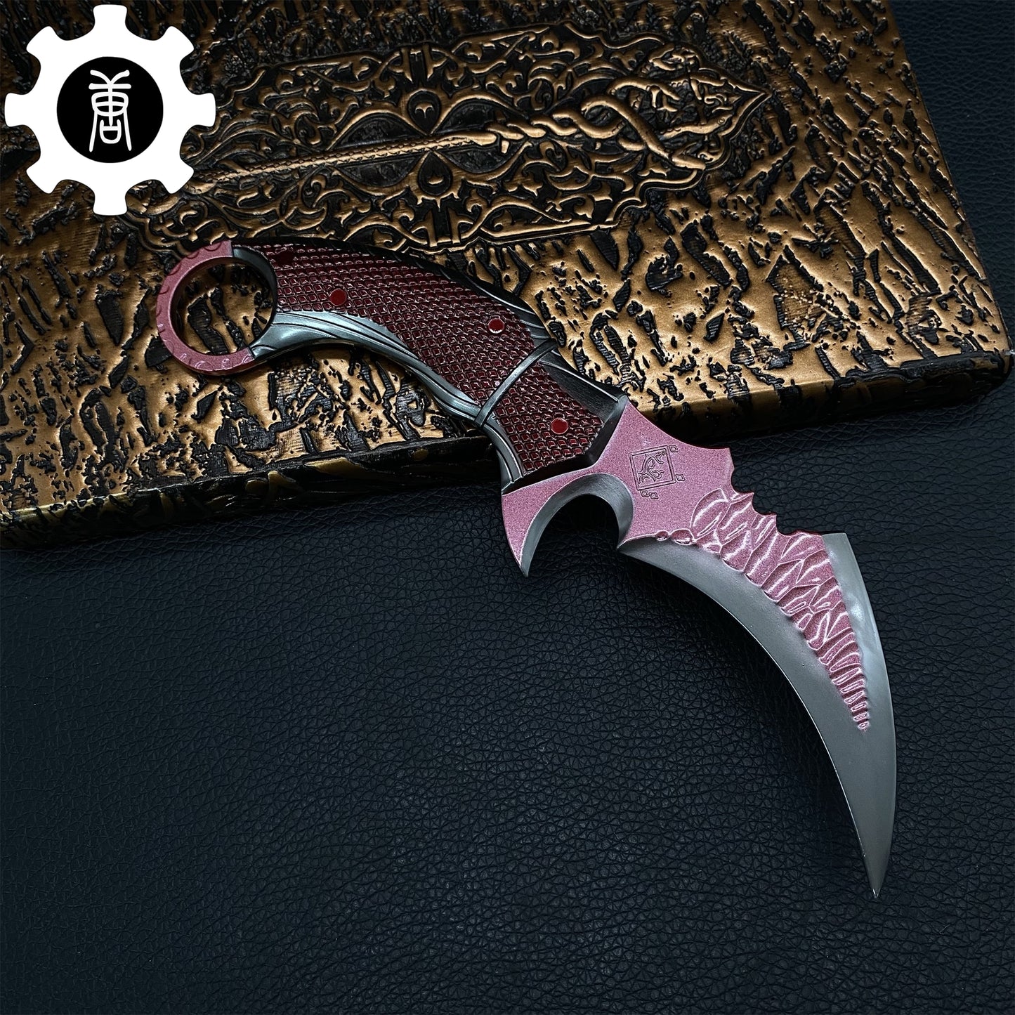 Mini Red Owl Claw Karambit Metal Replica