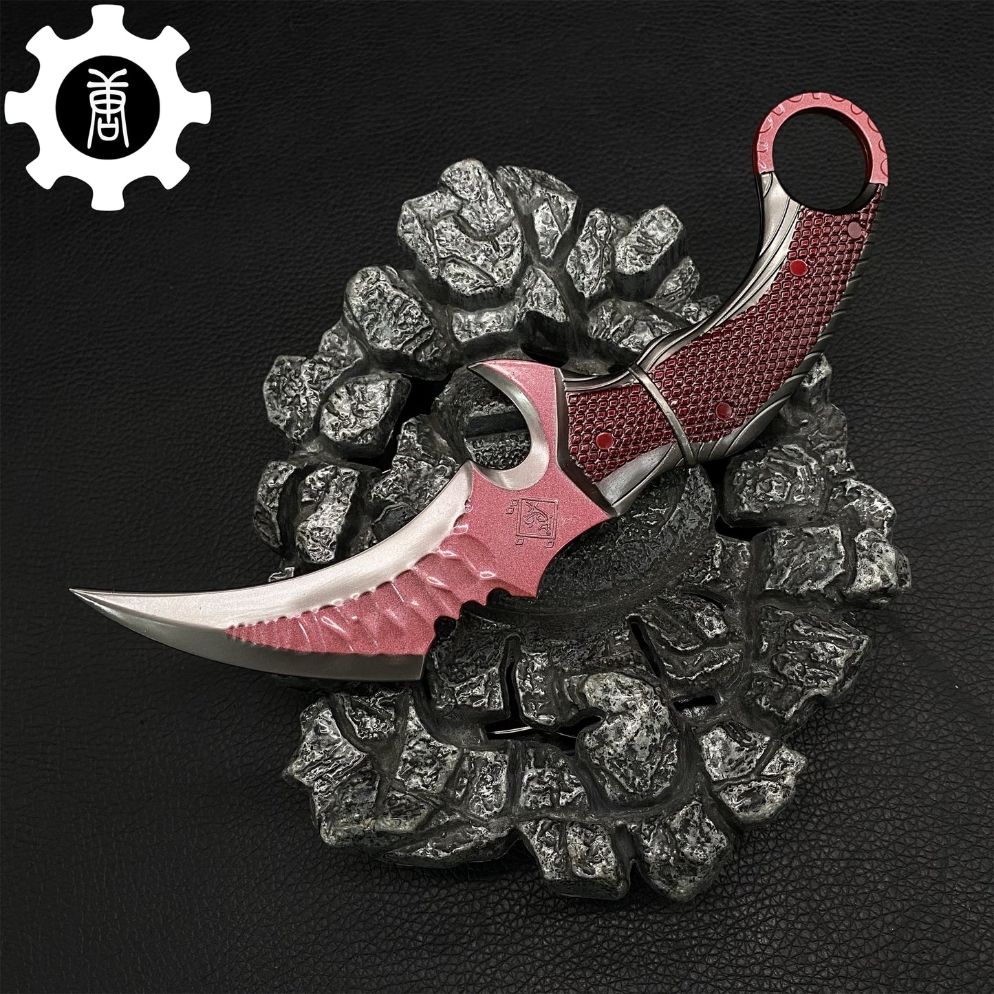 Mini Red Owl Claw Karambit Metal Replica