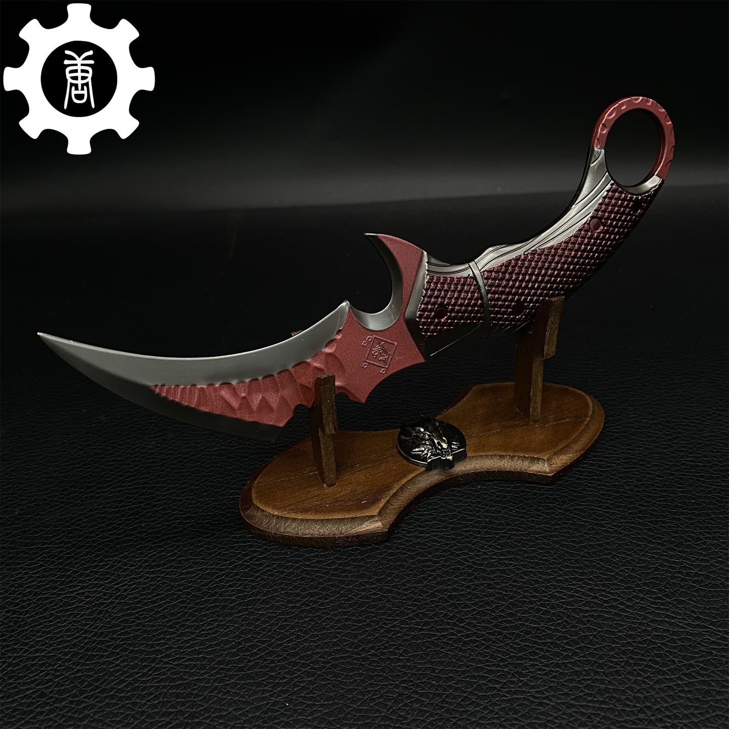 Mini Red Owl Claw Karambit Metal Replica