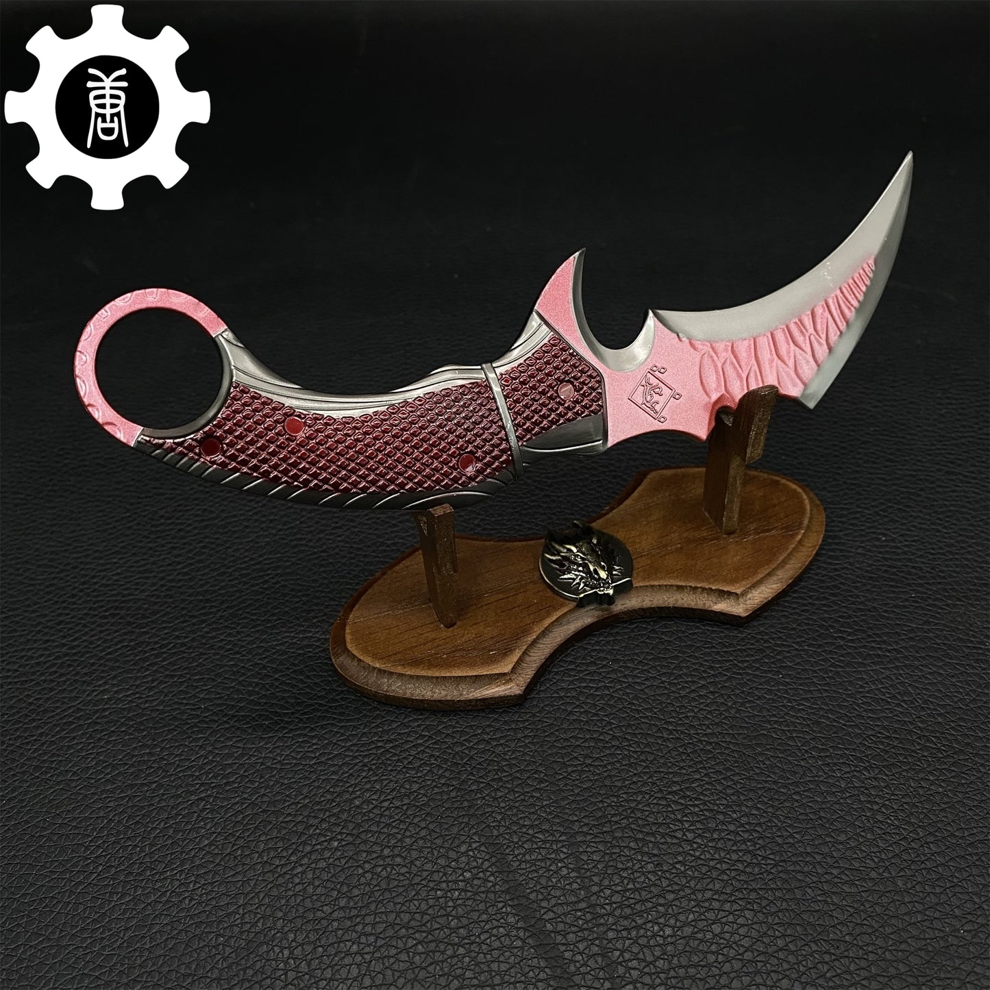 Mini Red Owl Claw Karambit Metal Replica