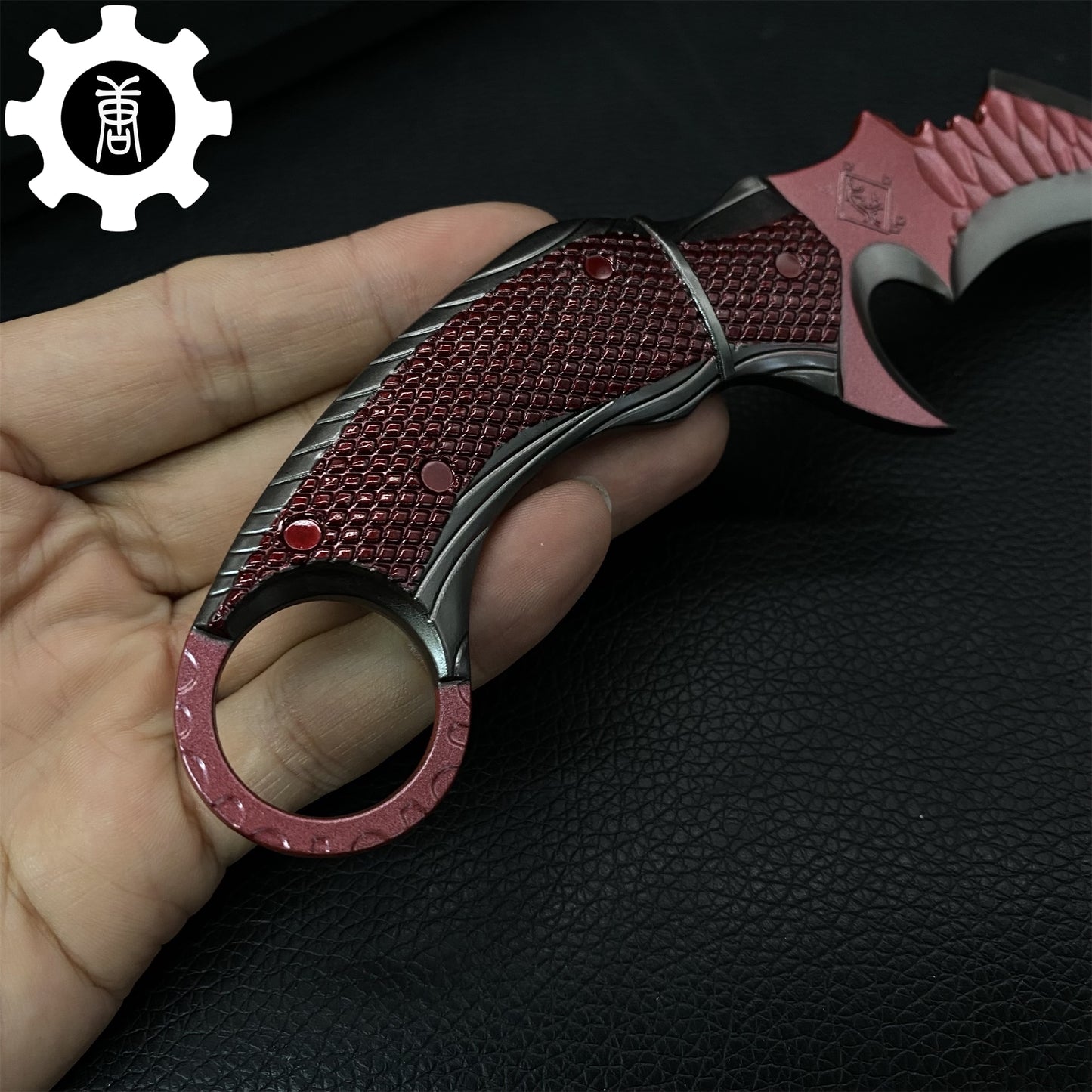 Mini Red Owl Claw Karambit Metal Replica