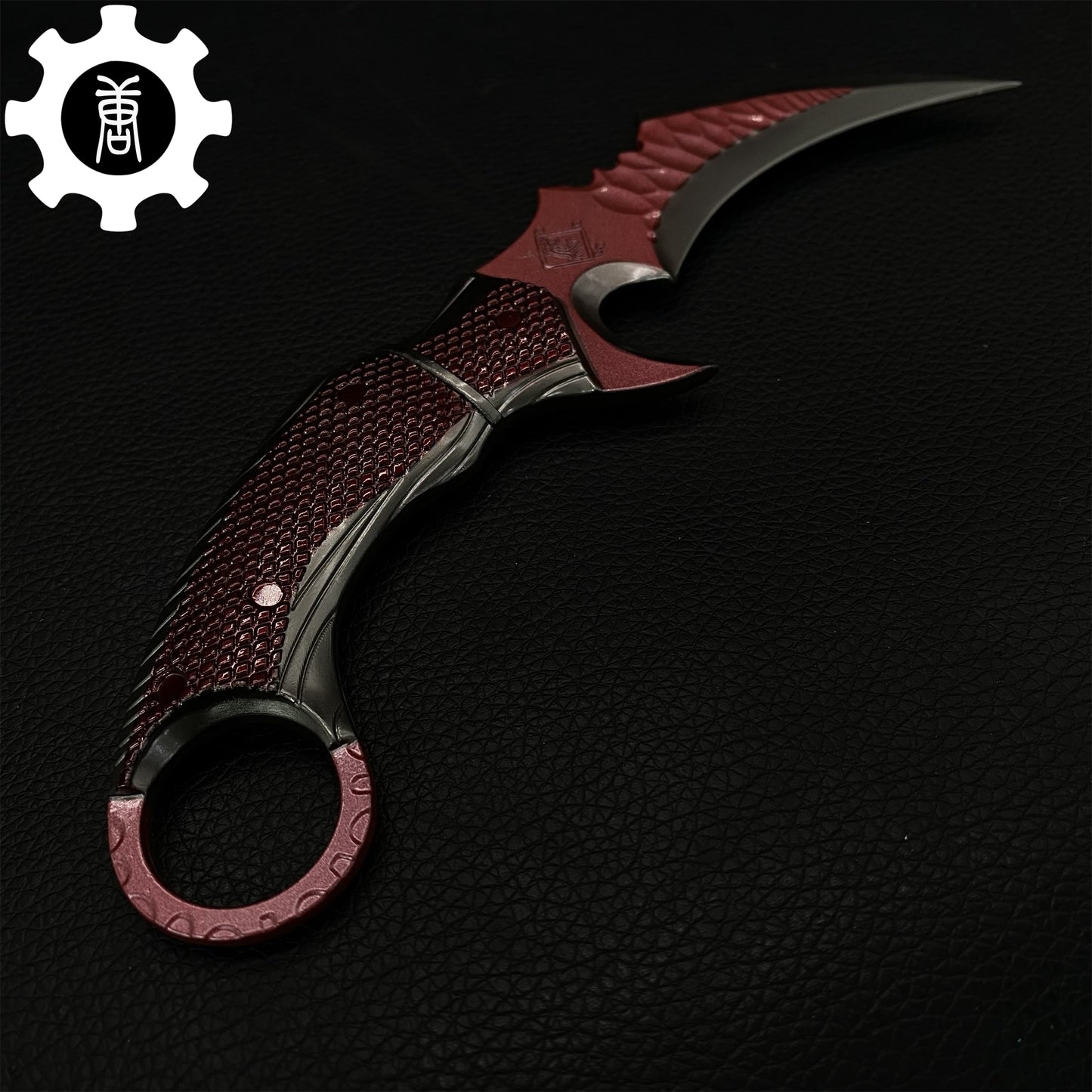 Mini Red Owl Claw Karambit Metal Replica