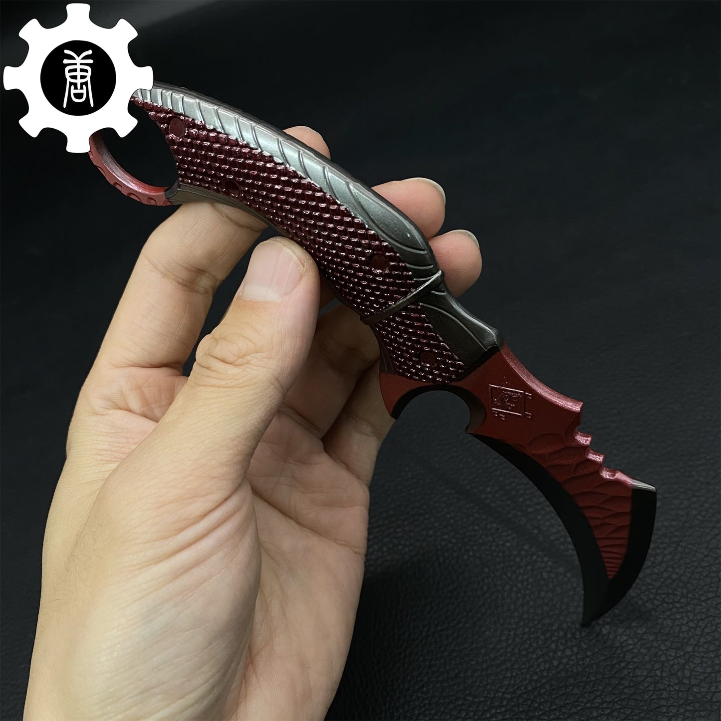 Mini Red Owl Claw Karambit Metal Replica