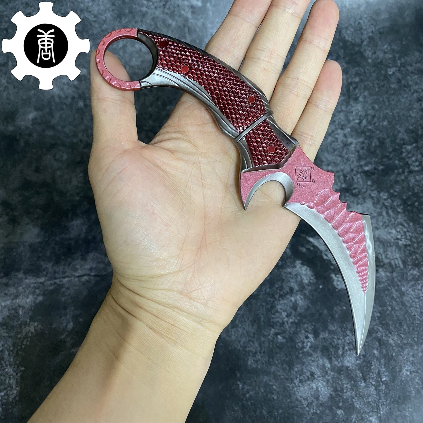 Mini Red Owl Claw Karambit Metal Replica