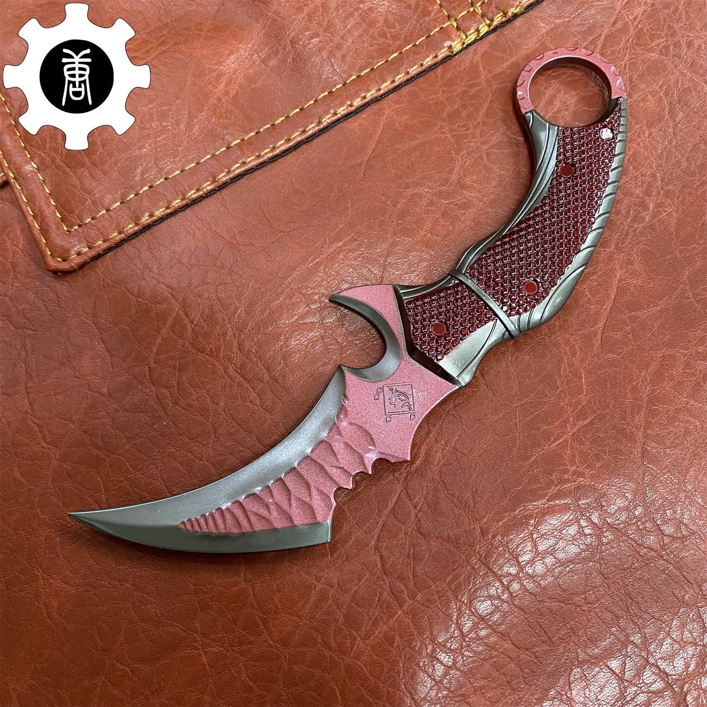 Mini Red Owl Claw Karambit Metal Replica