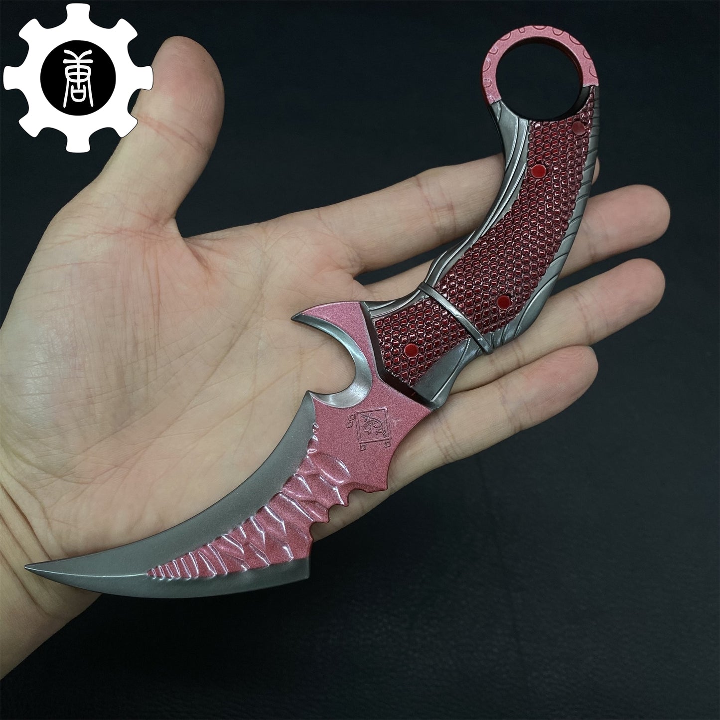 Mini Red Owl Claw Karambit Metal Replica