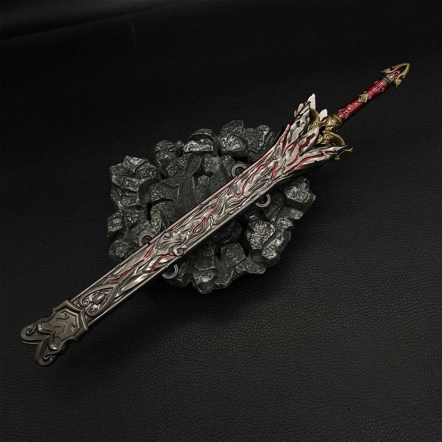 Naraka Game 30CM Red Sky Sword Metal Prop