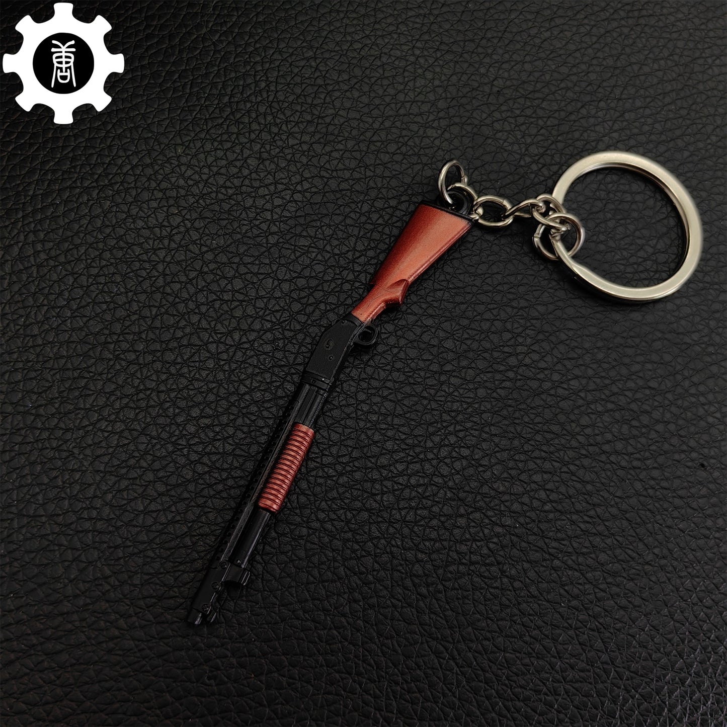 Tiny S1897 Shotgun Model Metal Keychain