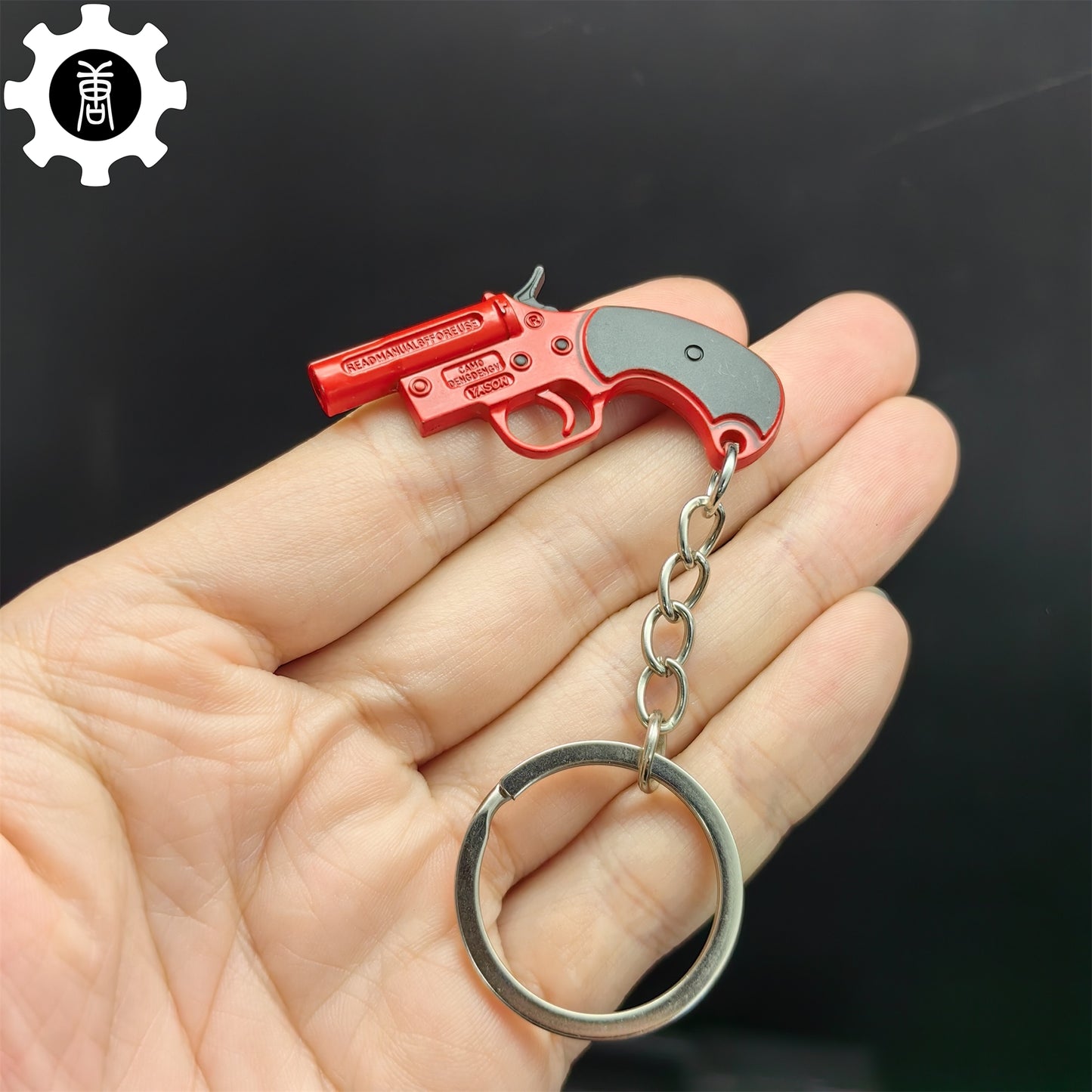 Mini SAIPH Flare Gun Metal Keychain