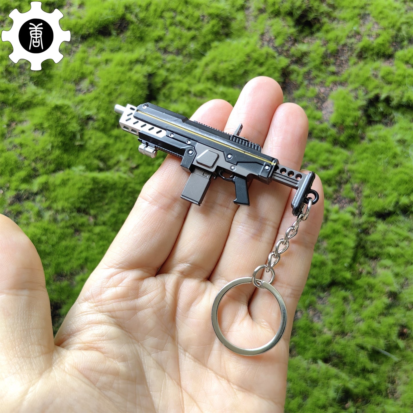 Tiny SG-225 Breaker Gun Model Metal Keychain