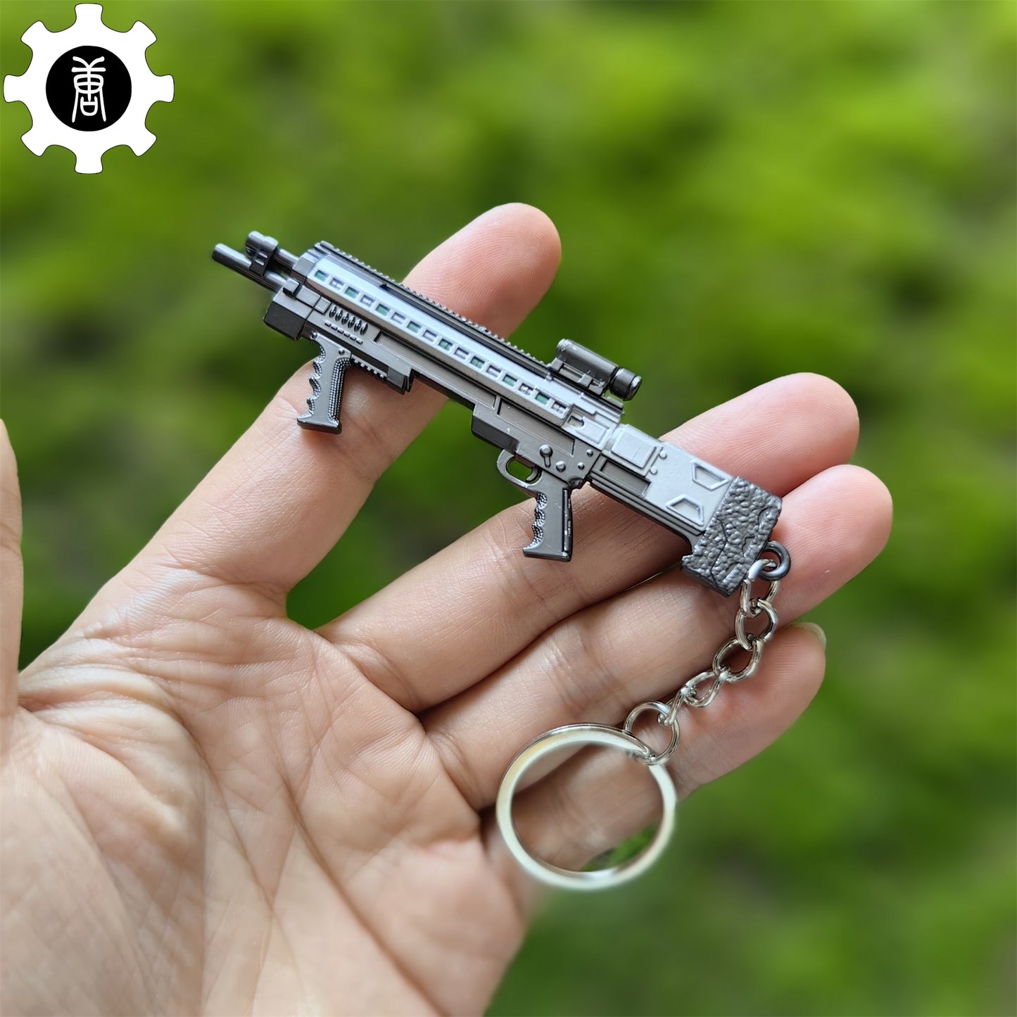 Game Gun SG-8S Shotgun Model Metal Keychain